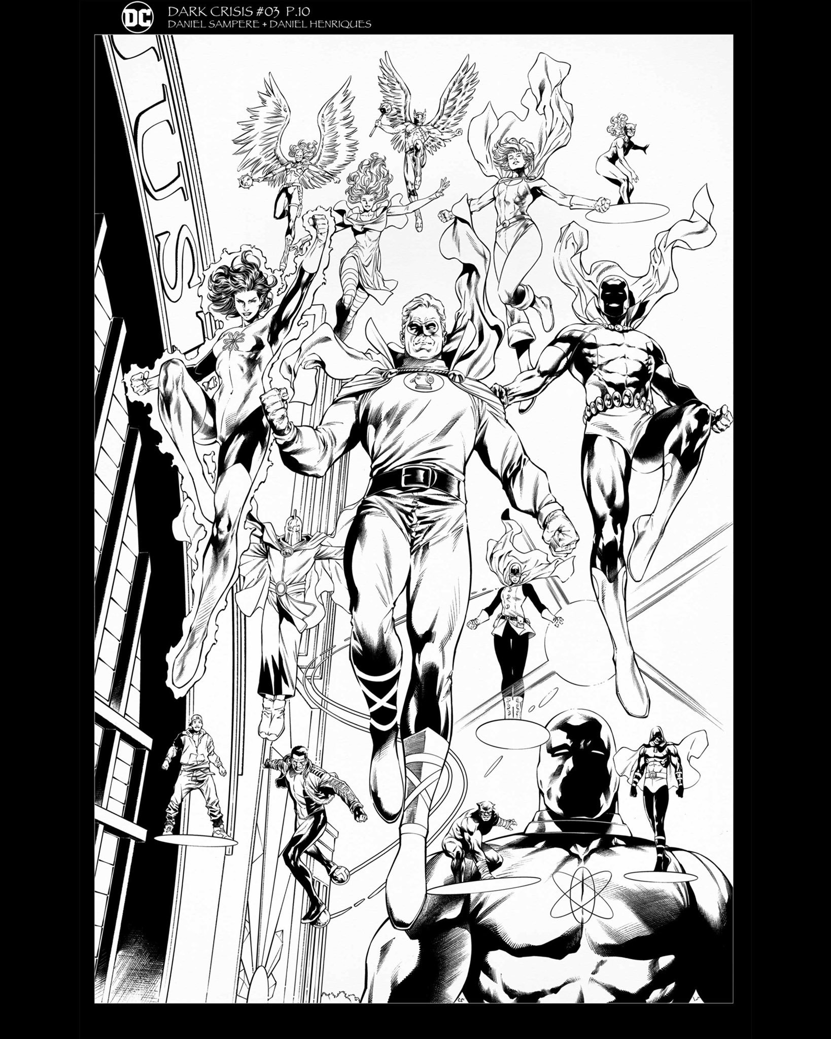 Dark Crisis #3 Cover Pencils: Daniel Sampere Inks: Daniel Henriques.