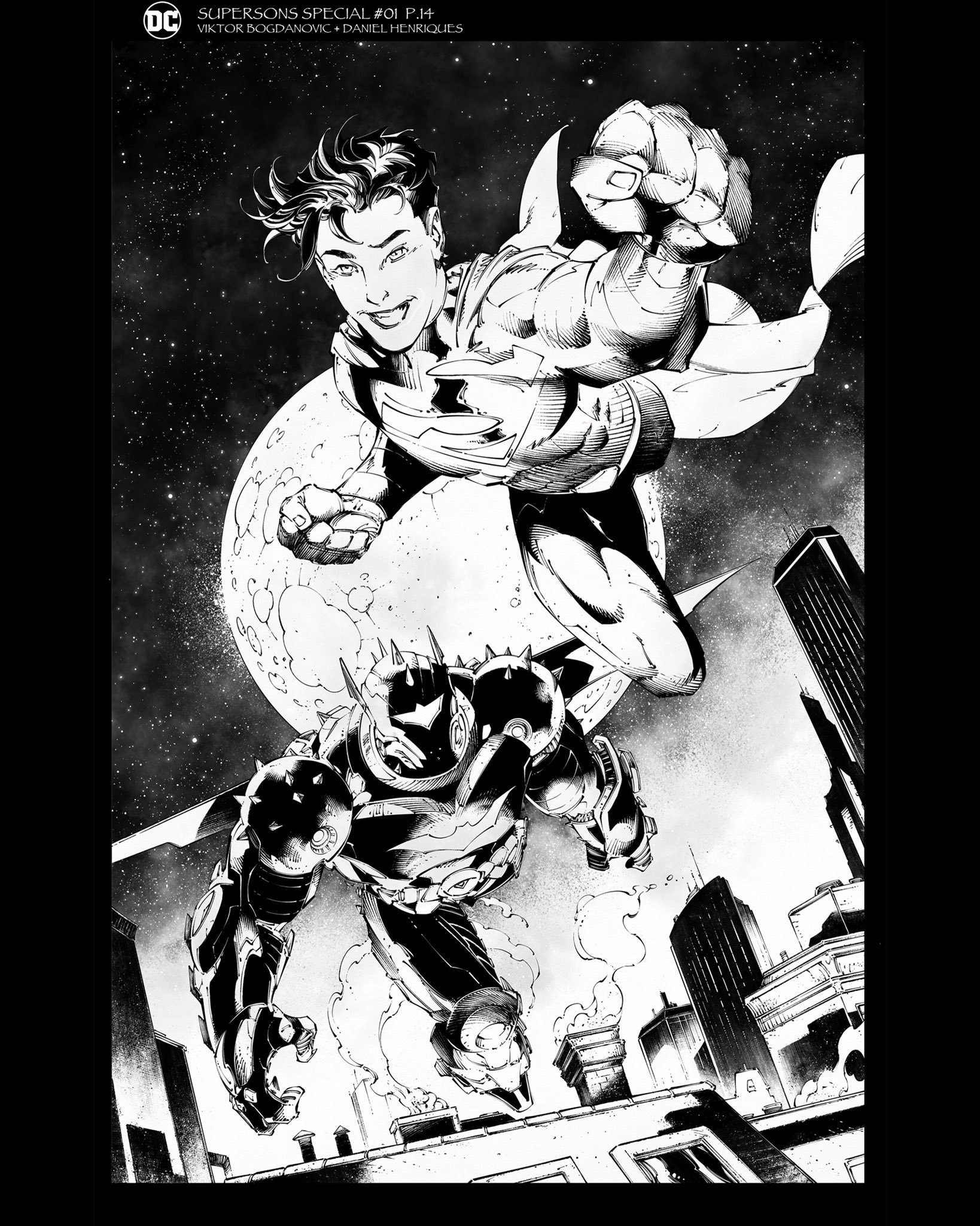 Super Sons Special #1 Pencils: Viktor Bogdanovic Inks: Daniel Henriques.