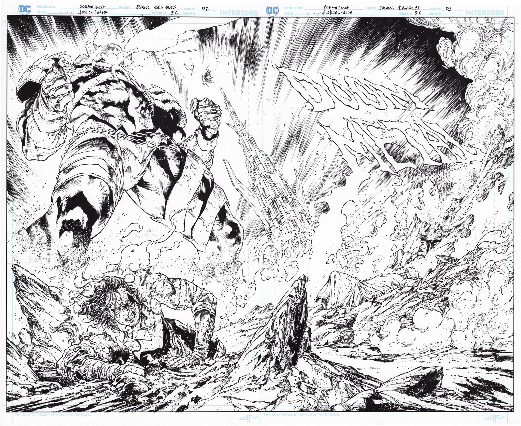 Justice League: Doom Metal #56 Pencils: Robson Rocha Inks: Daniel Henriques.
