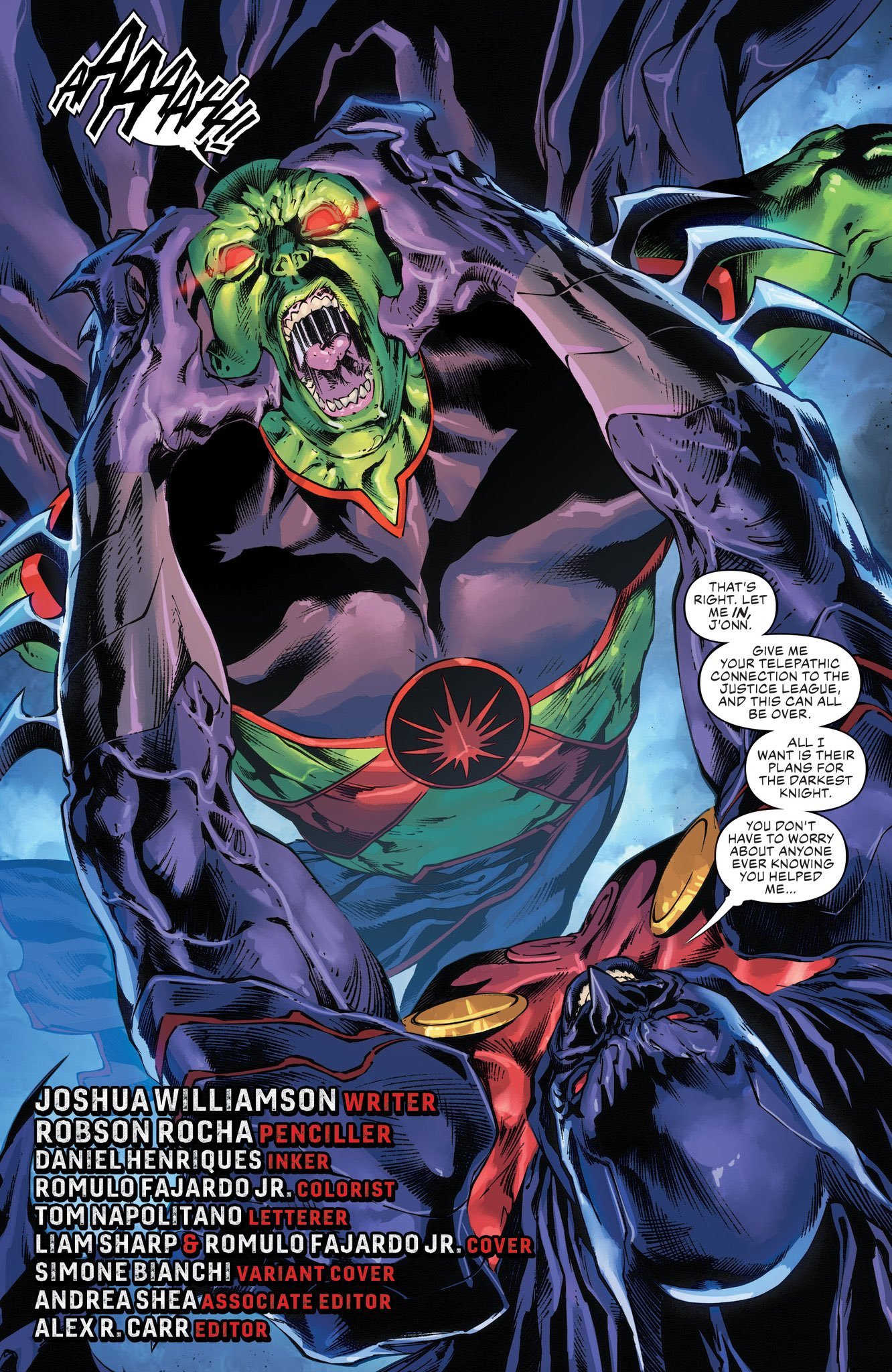 Justice League: Doom Metal #55 Pencils: Robson Rocha Inks: Daniel Henriques Colors: Romulo Fajardo.