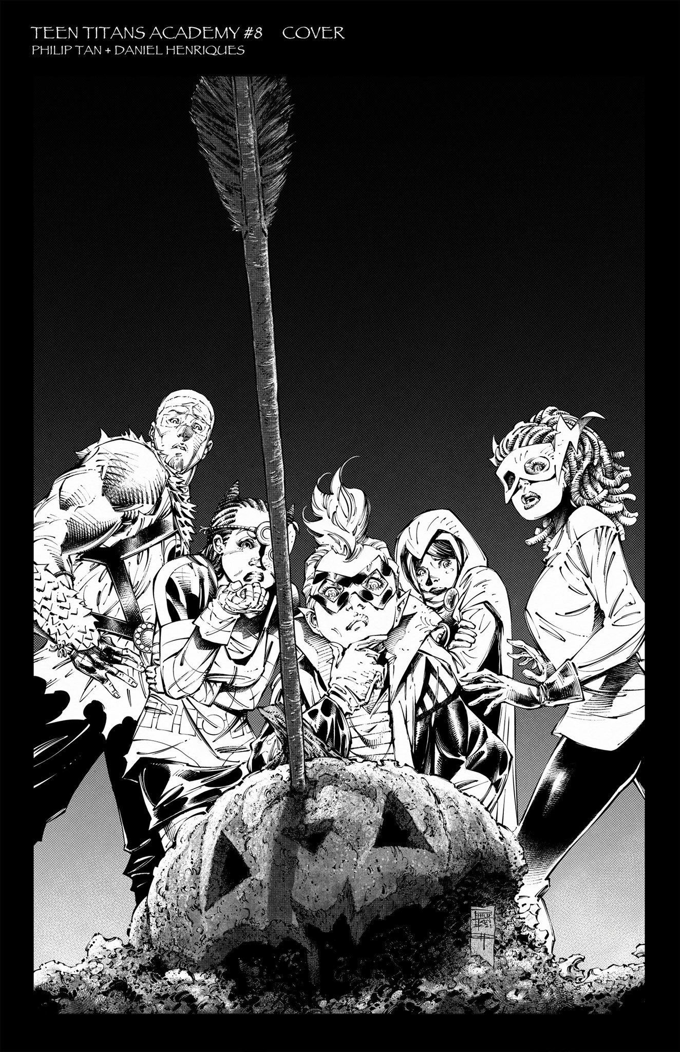 Teen Titans Academy #8 Cover Pencils: Philip Tan Inks: Daniel Henriques.