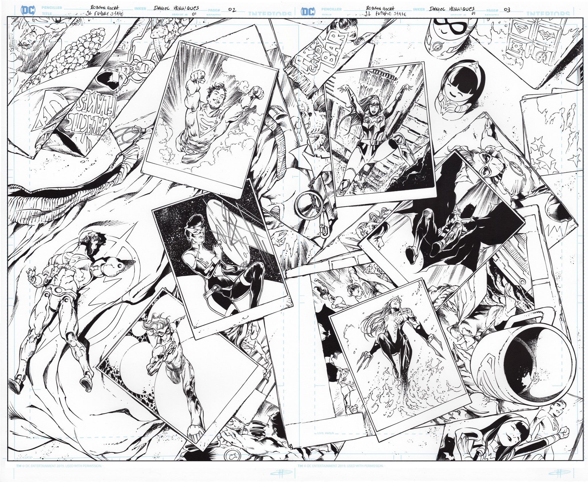 Justice League: Future State #01 Pencils: Robson Rocha Inks: Daniel Henriques.