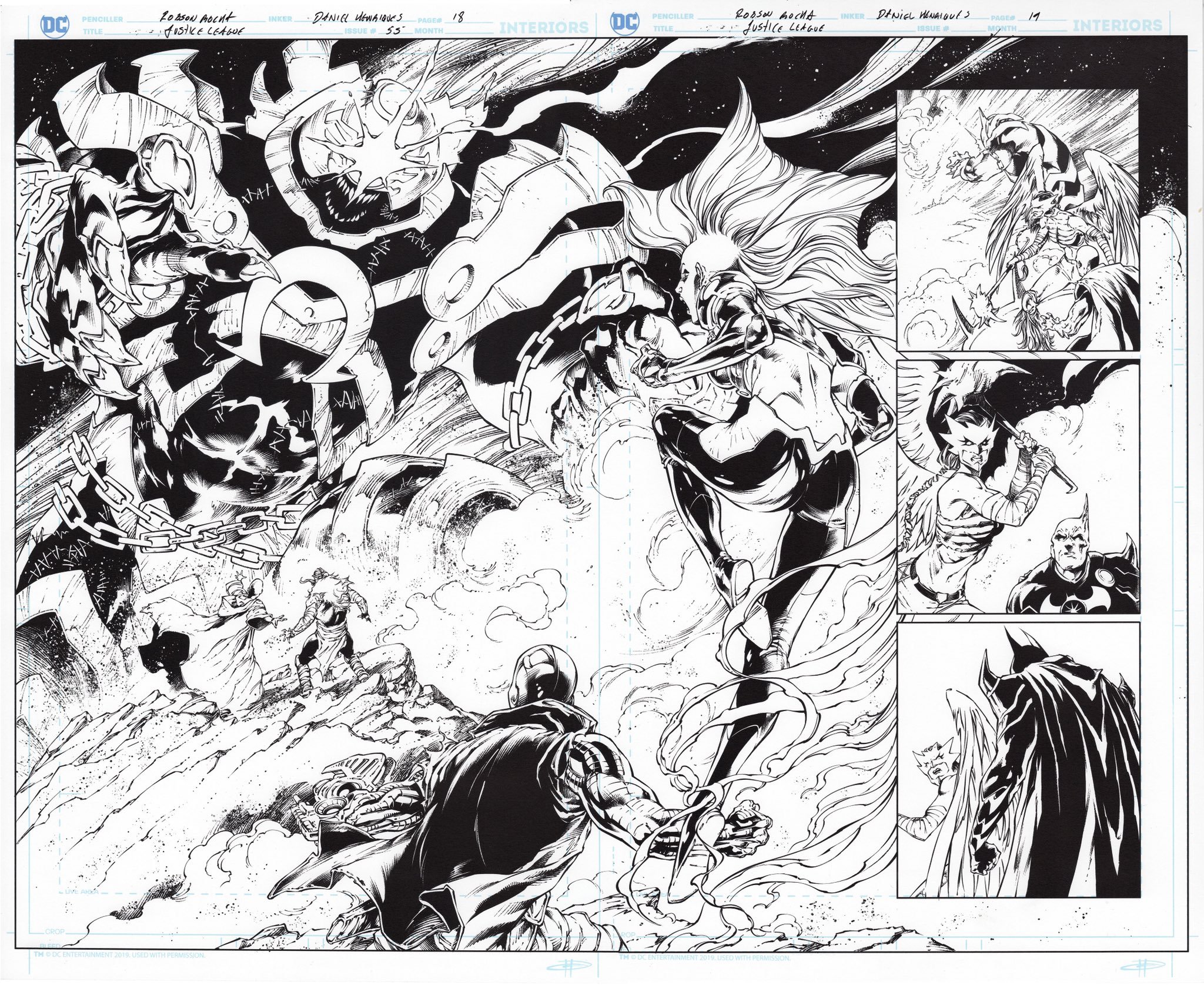 Justice League: Doom Metal #55 Pencils: Robson Rocha Inks: Daniel Henriques.