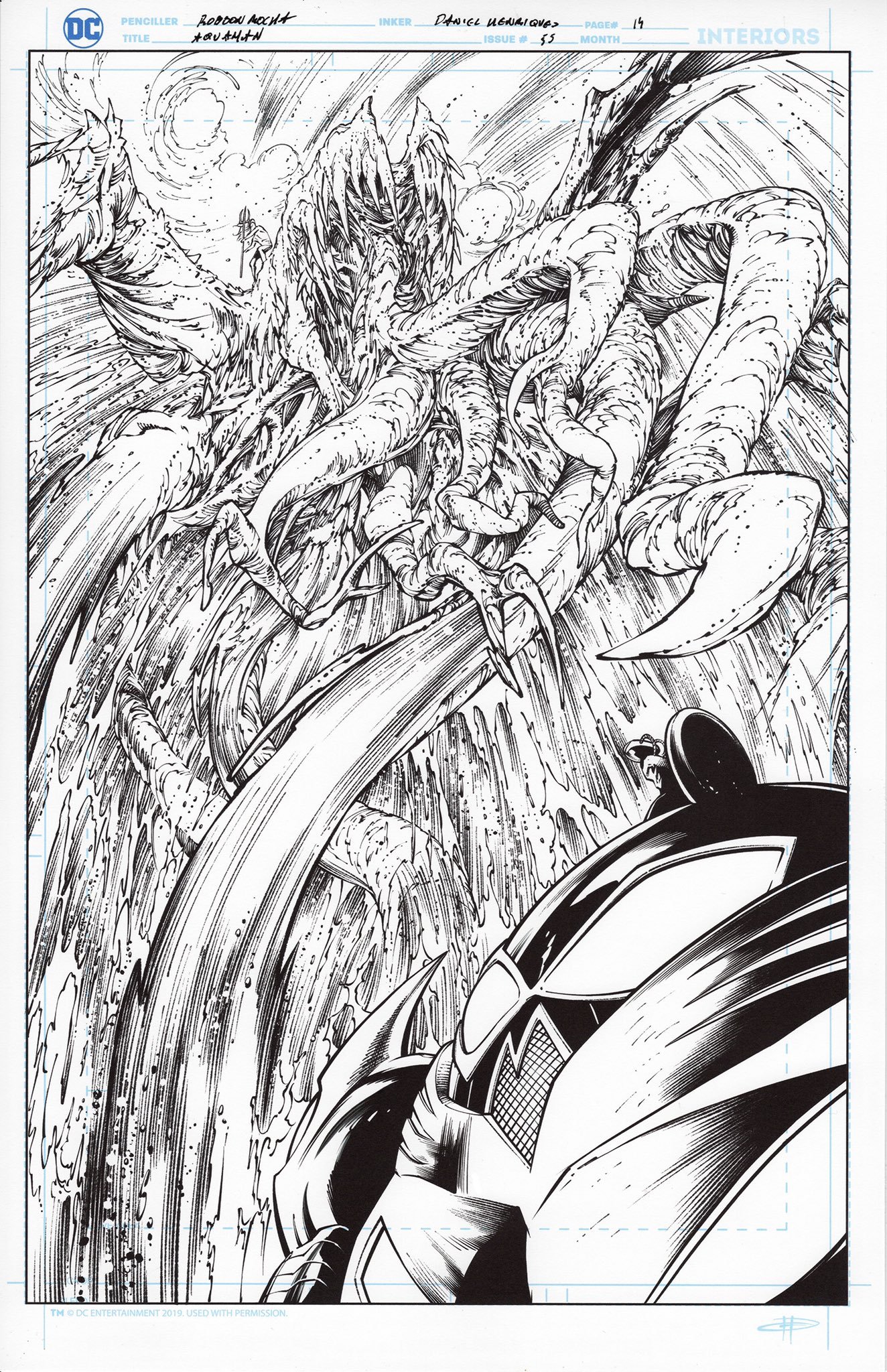 Aquaman #53 Pencils: Robson Rocha Inks: Daniel Henriques.