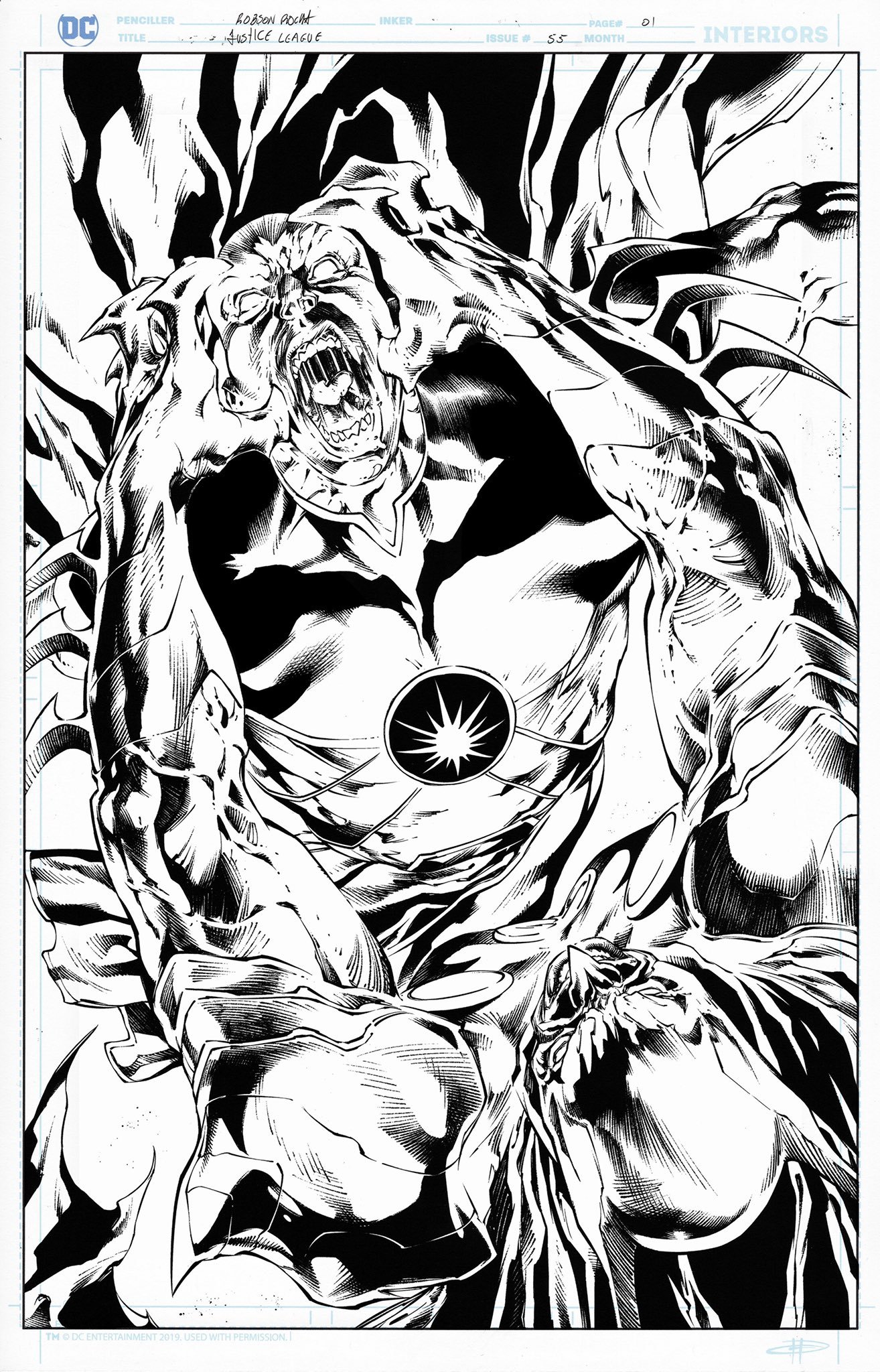 Justice League: Doom Metal #55 Pencils: Robson Rocha Inks: Daniel Henriques.