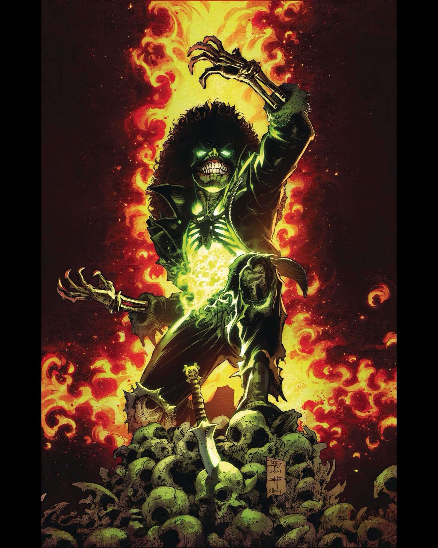 Evil Ernie #2 Cover Pencils: Philip Tan Inks: Daniel Henriques Colors: Elmer Santos.
