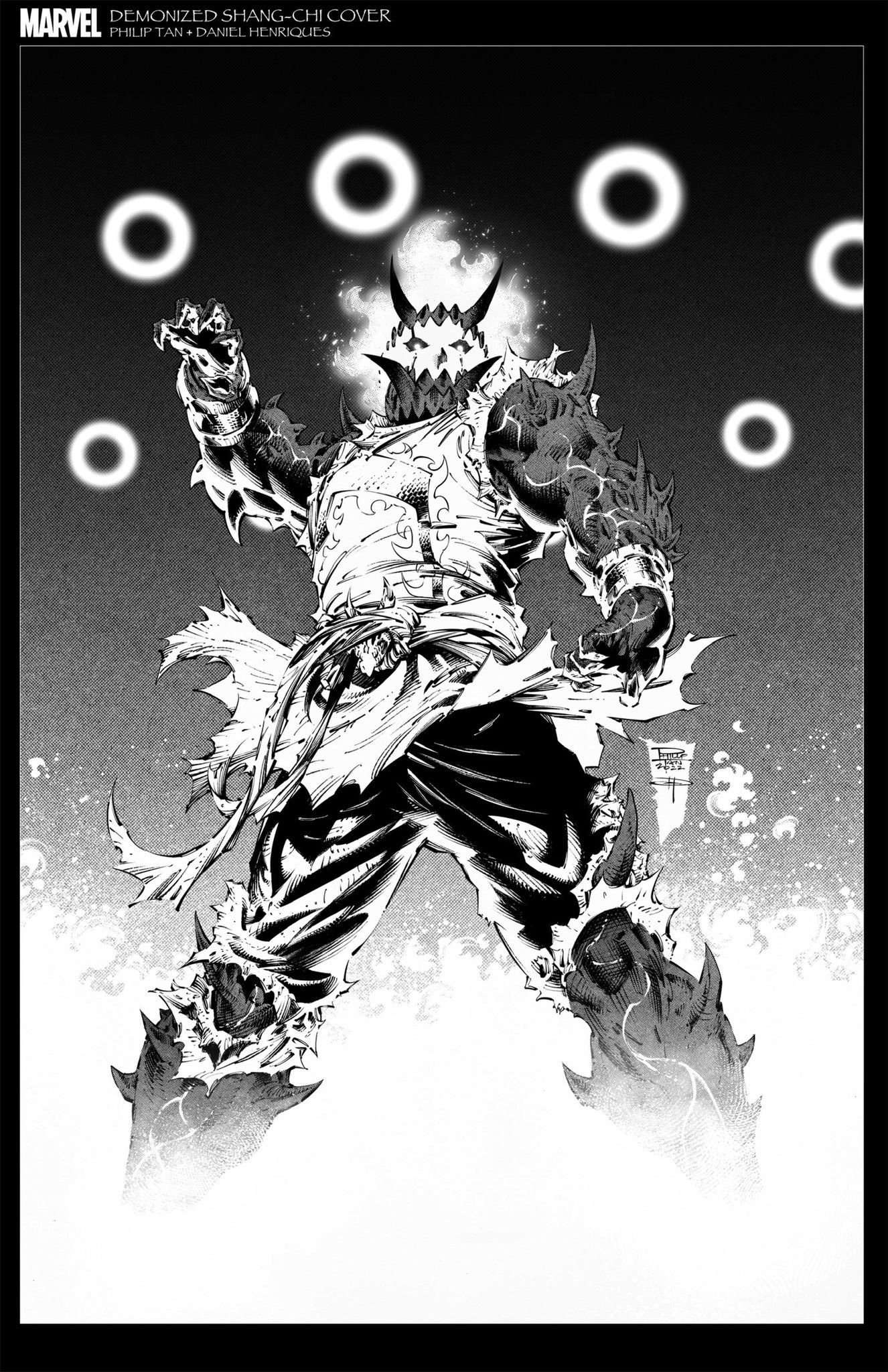 Shang-Chi and the Ten Rings: Demonised Cover #06 Cover. Pencils: Philip Tan Inks/Zipatones: Daniel Henriques.