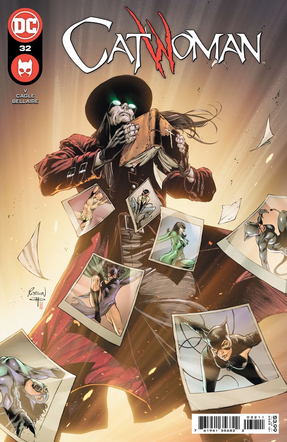 Catwoman #32 Cover Pencils: Robson Rocha Inks: Daniel Henriques Colors: Alejandro Sanchez.