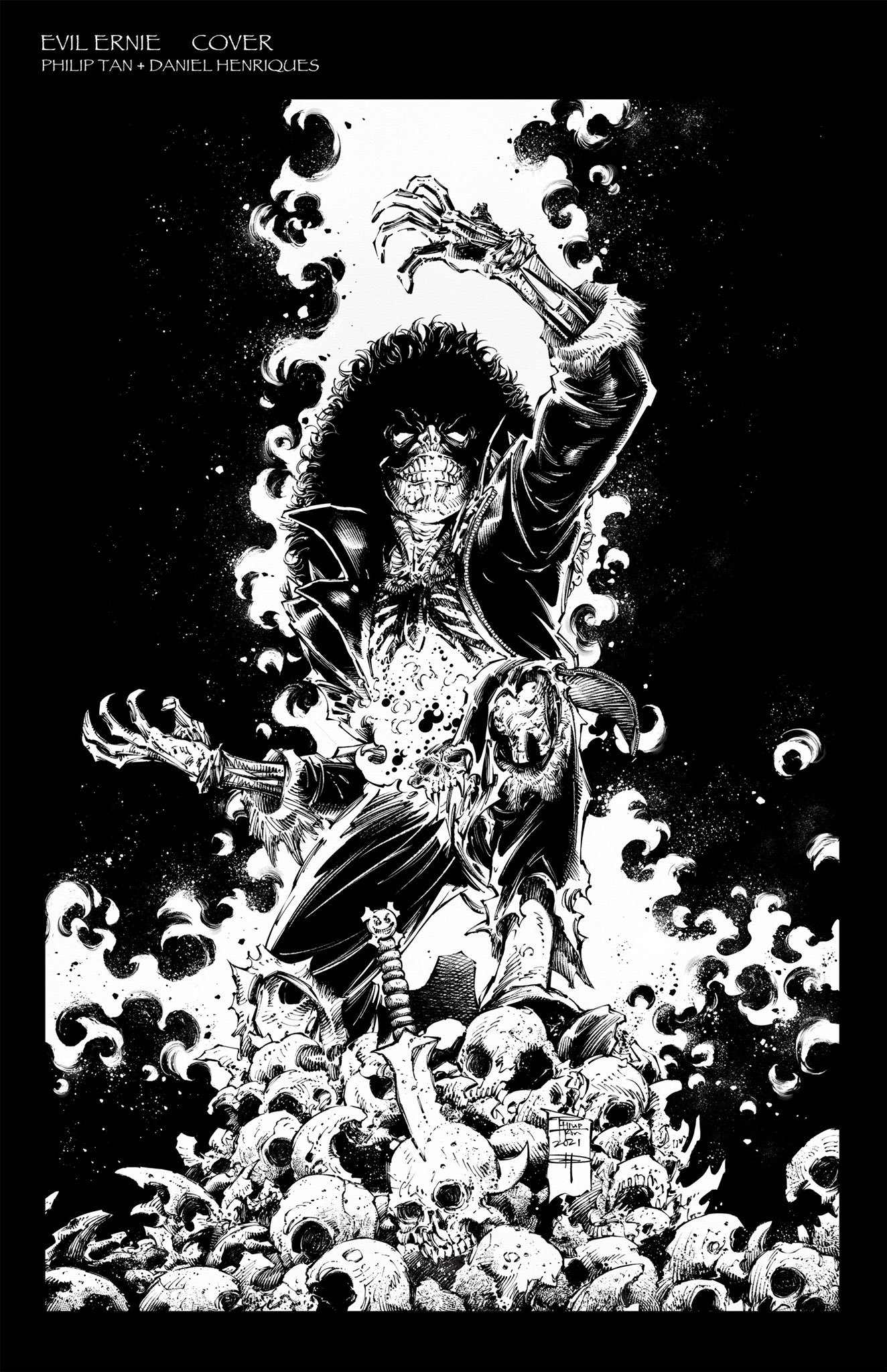 Evil Ernie #2 Cover Pencils: Philip Tan Inks: Daniel Henriques.