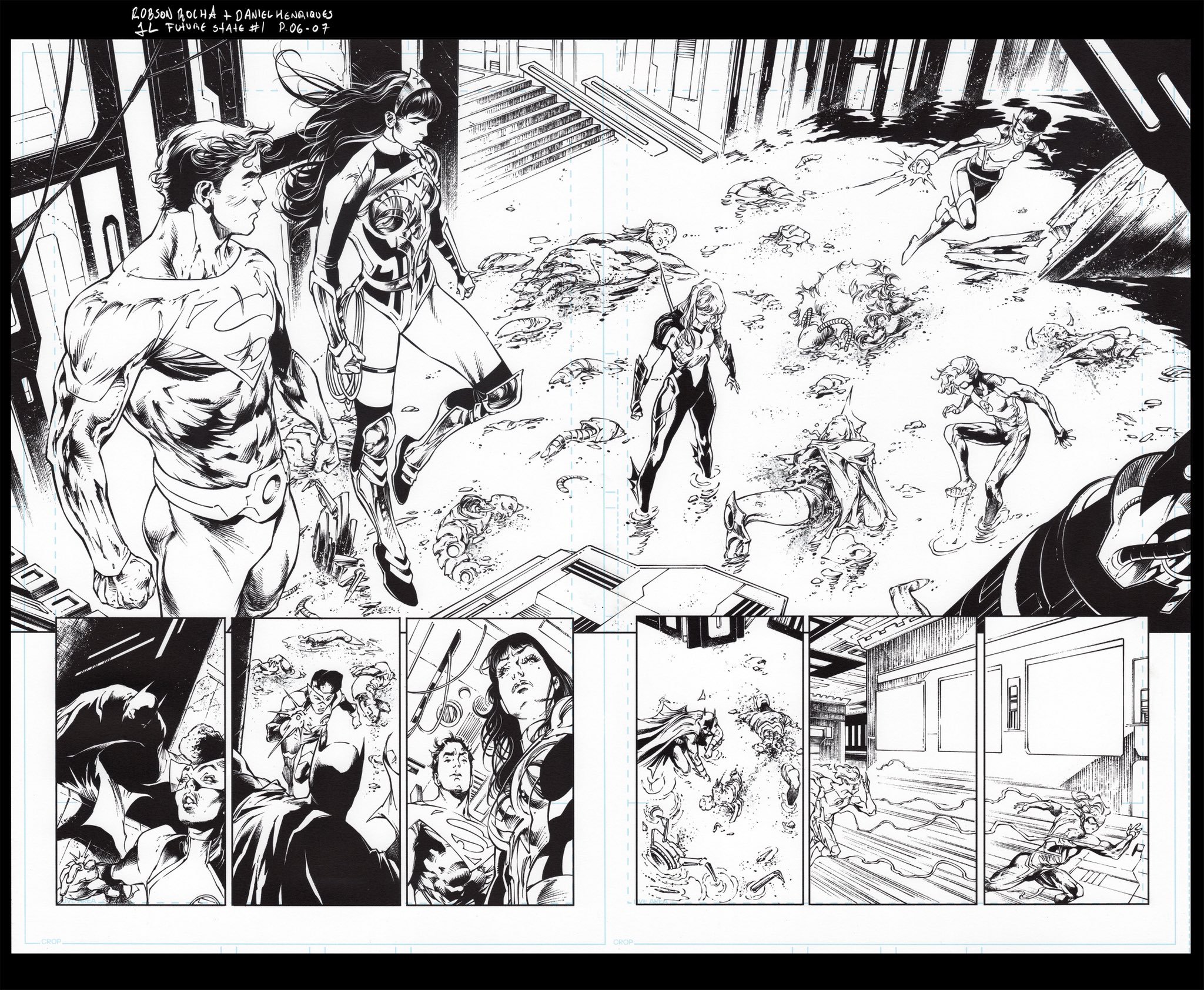 Justice League: Future State #01 Pencils: Robson Rocha Inks: Daniel Henriques.
