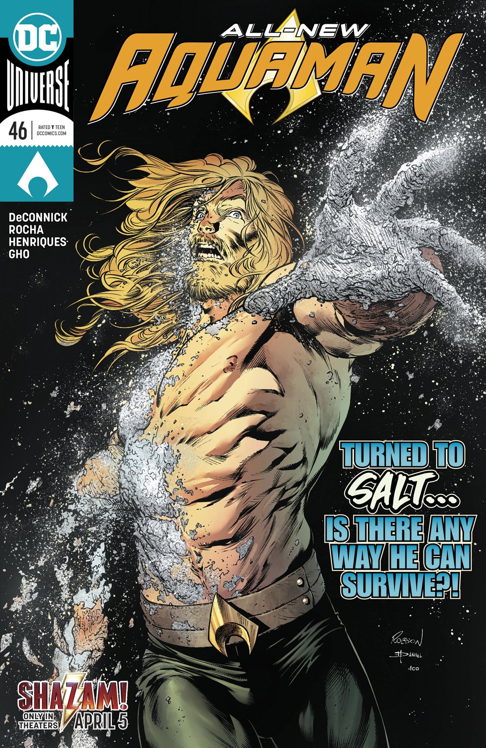 Aquaman #46 Cover Pencils: Robson Rocha Inks: Daniel Henriques Colors: FCO.