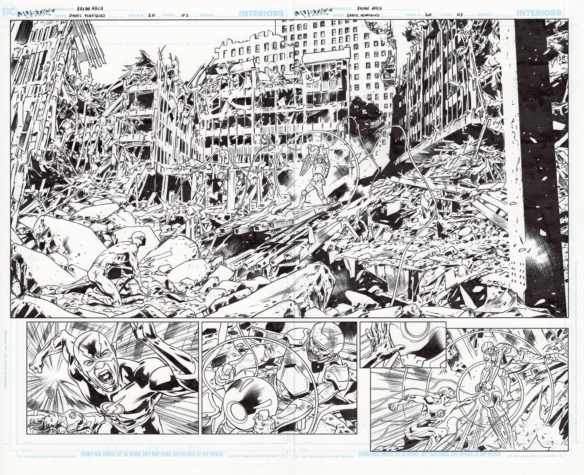 Justice League: Rebirth #20 Pencils: Bryan Hitch Inks: Daniel Henriques.