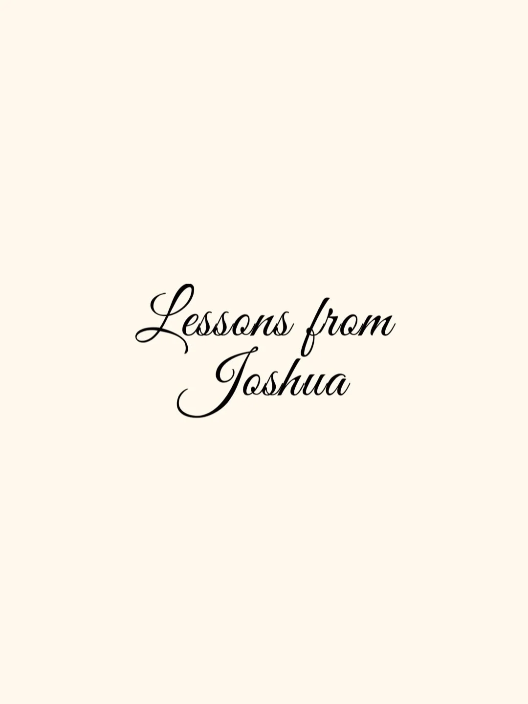 When you wake feeling the weight of the division in our world, heartbroken &amp; struggling to process what you see, remember Joshua, Jesus, and the disciples. Your story isn&rsquo;t finished yet either.

We don&rsquo;t bat an eyelid when we look in 