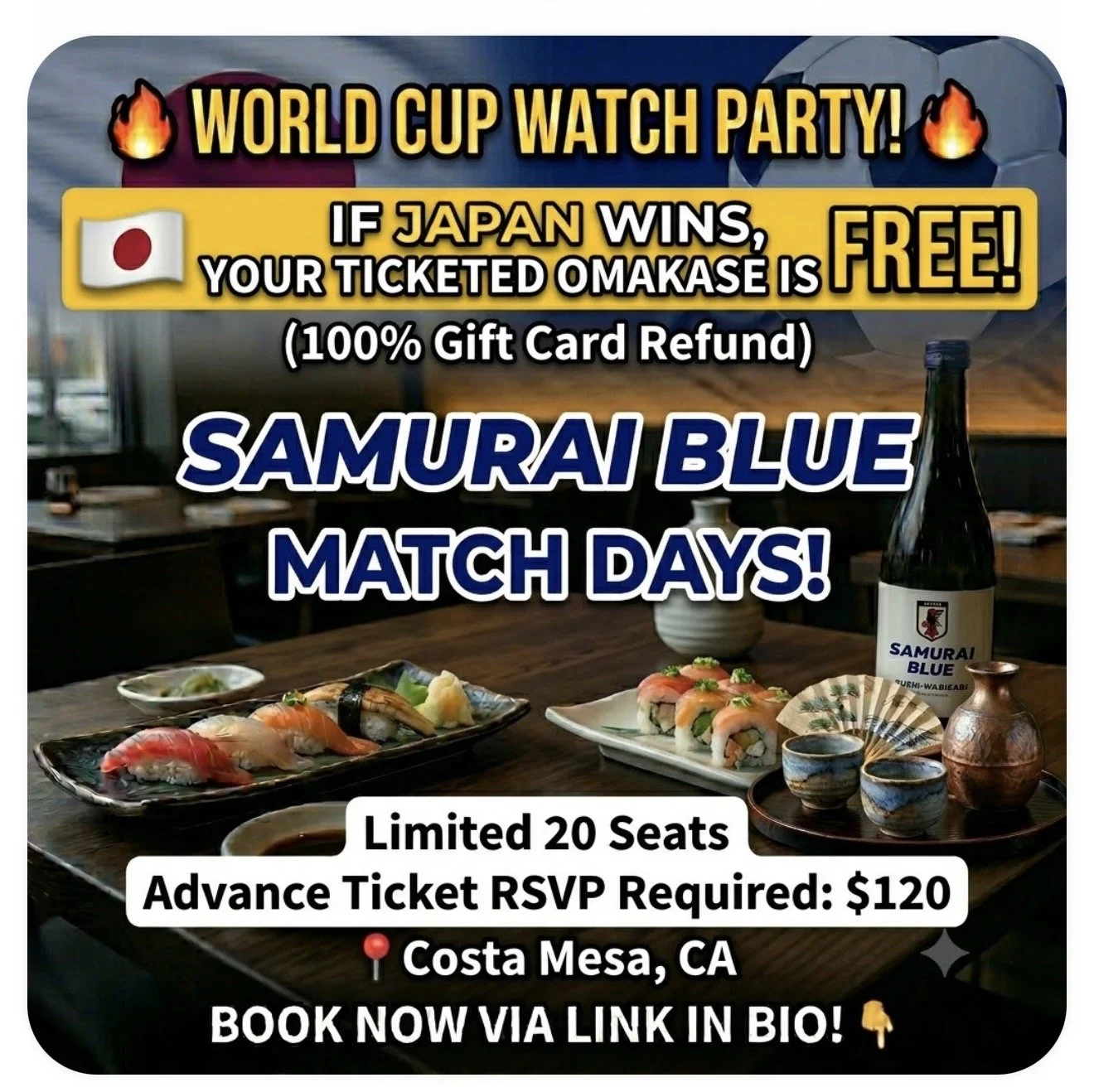 W Cup Omakase Ticket 6/29/2026