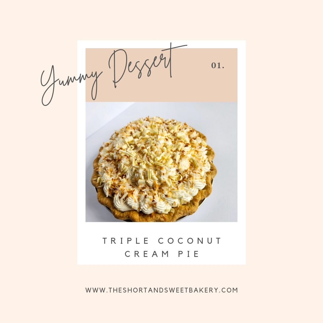 Have you ever had a Tom Douglas style coconut cream pie? If you're a coconut lover, this one's for you. It begins with a buttery coconut crust filled with coconut laced cream filling, light and airy whipped cream, and finished with toasted coconut an
