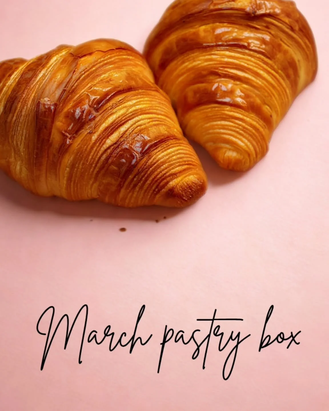 Hey, Exciting news! You still have time to order your pastry box. Each pastry is made from scratch with love and always fresh.  Pre-orders are closed end of day tomorrow 3/22. Don't miss out. Details below...

This months box includes 
🥐 Tuscan chic