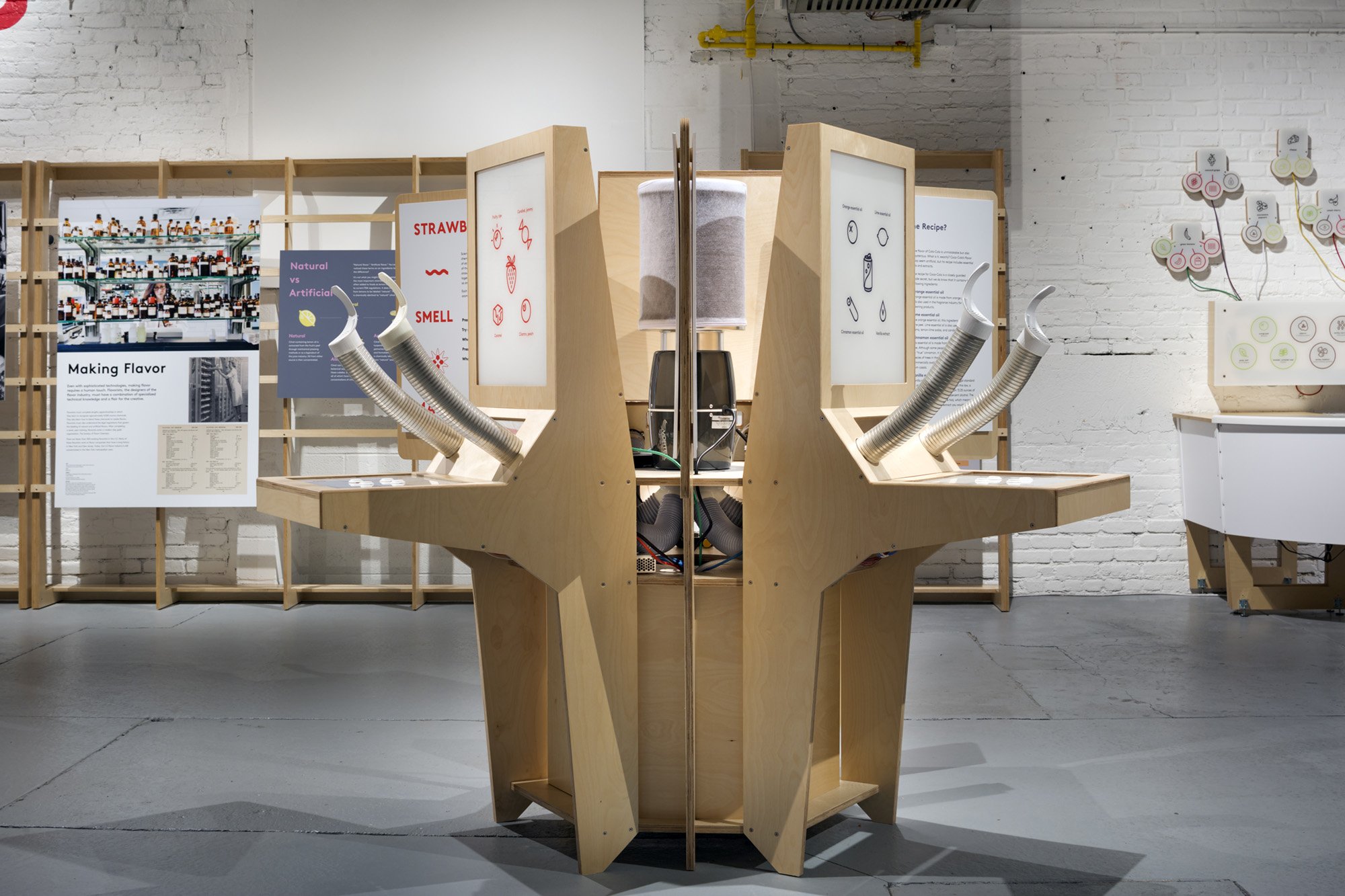 MOFAD Museum of Food and Drink Flavor exhibit installation view designed by Wyeth Hansen and Ryan Dunn of Labour