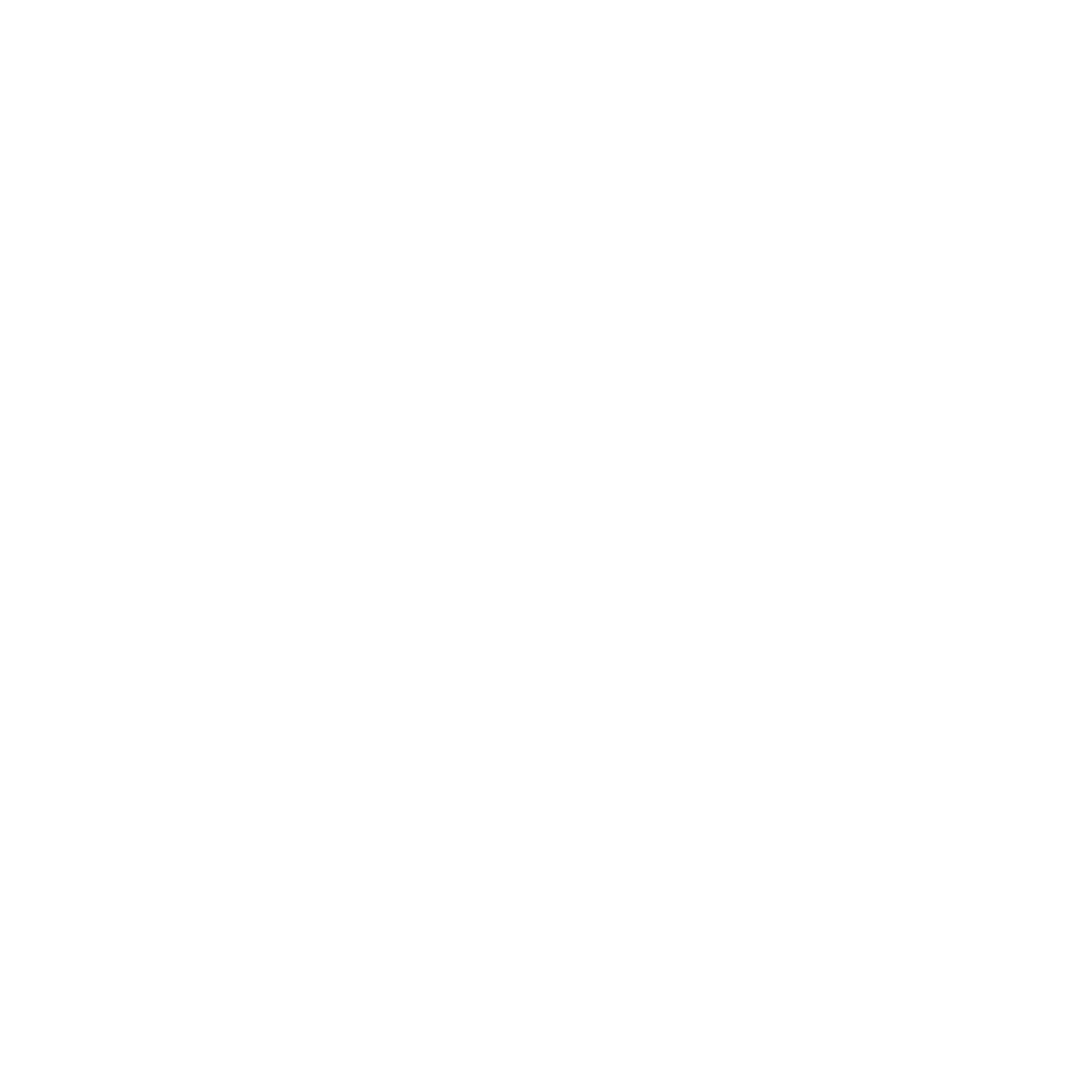 A black circle with a white stylized letter 'R' and a unicorn horn integrated into the letter design.