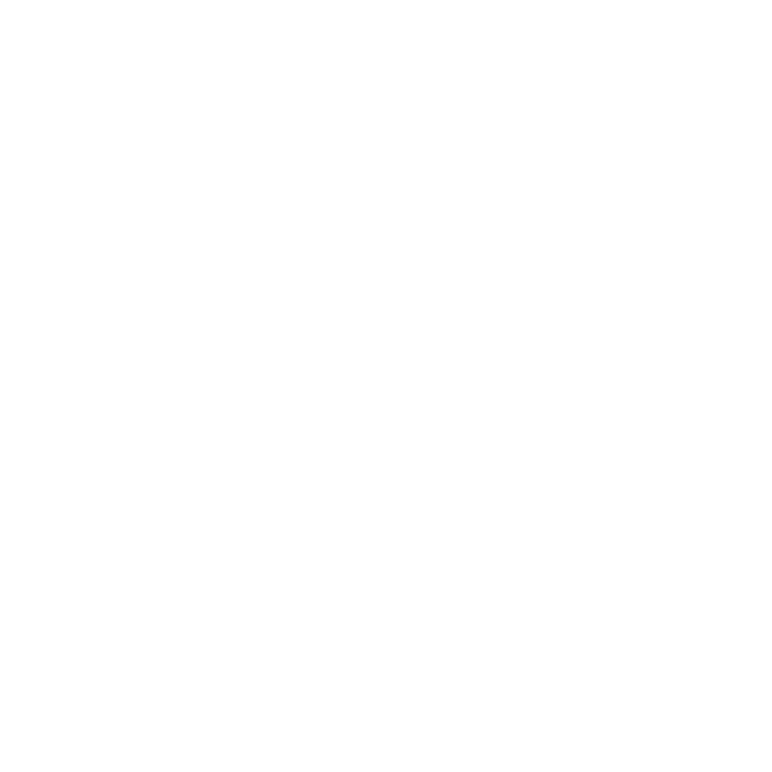Black circular graphic with a white circle in the center featuring a stylized flower with three star-shaped blossoms and curved lines.