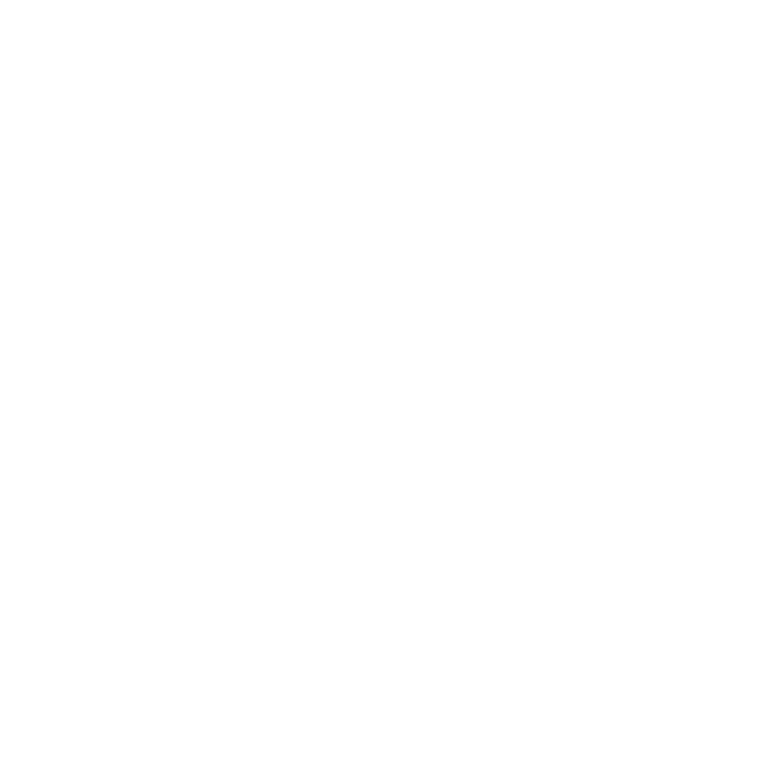 Black background with white stylized logo resembling a dog, with a separated tail, body, and head, using geometric shapes and lines.