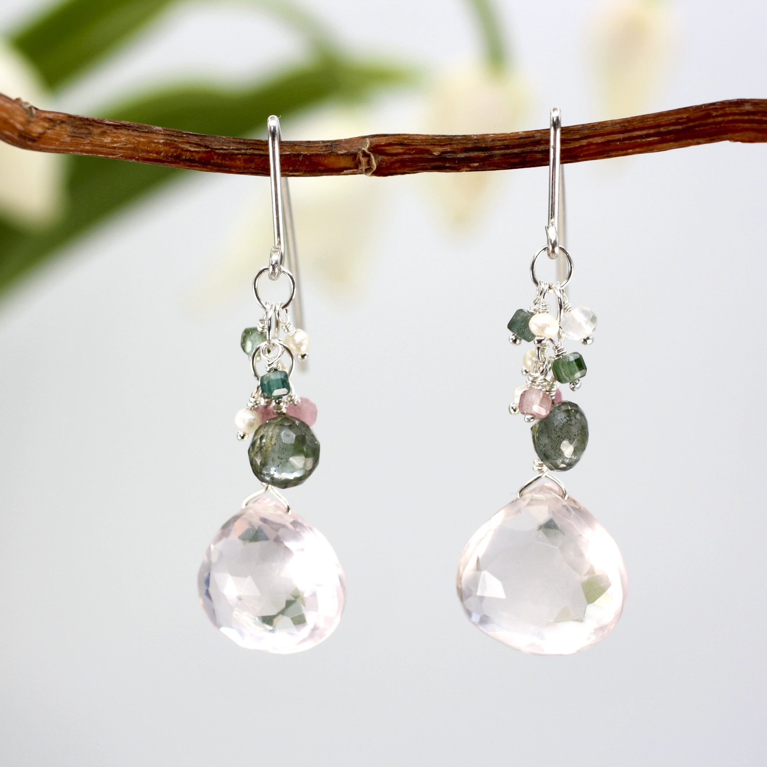 Studio Earrings rose quartz moss aqua pearls tourmaline copy.jpeg