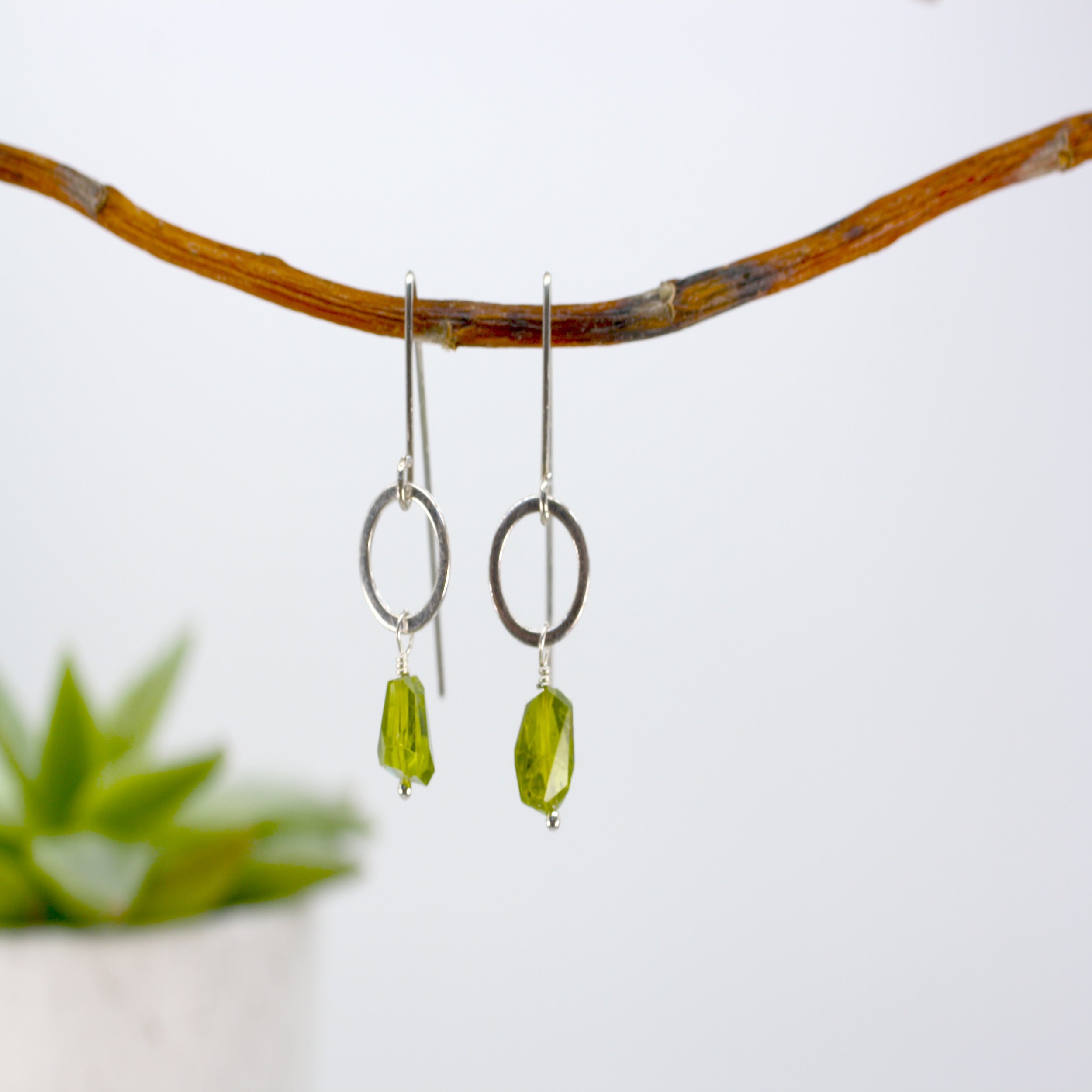 Studio Earrings peridot small loop hanging copy.jpeg