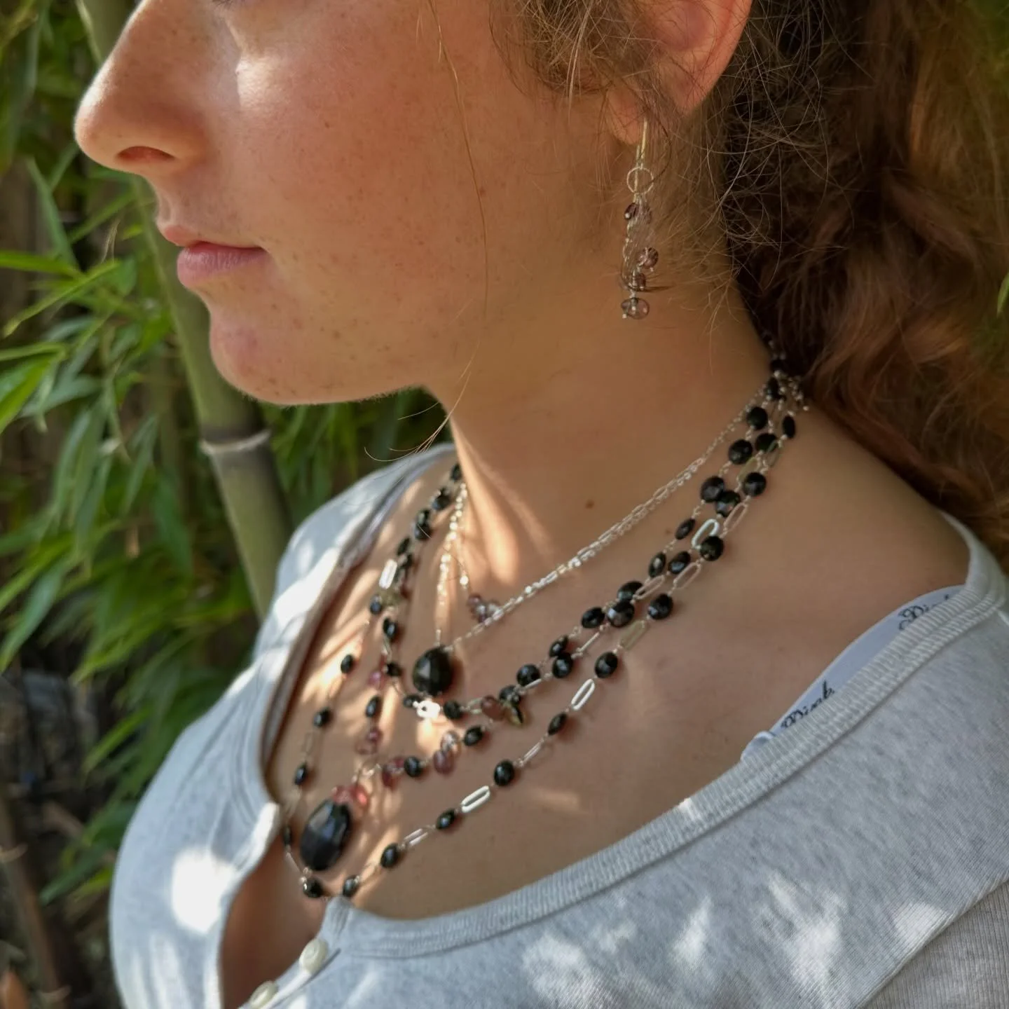 Another stack.
Another day feeling creative again.

That&rsquo;s all for now. 🌿

#abaloriajewelryseattle #slowbusiness #creativeprocess #layeredlook
