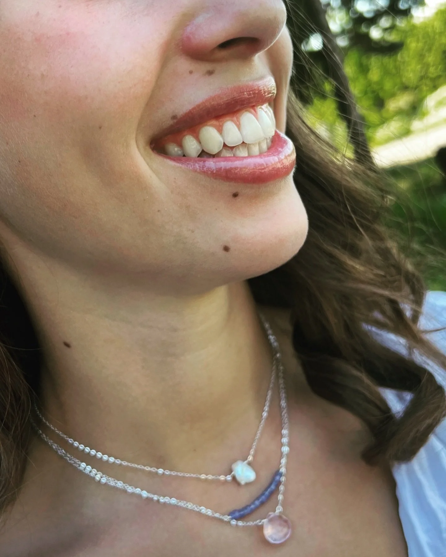 Oh three cuties from the OG Abaloria circa 2023 &mdash; the Branch, Peony, and Petal Pearl stacked up for a bolder, more colorful moment.

Back then we built bold looks three necklaces at a time.

Now the new Studio Series?
Bolder still&hellip; one s