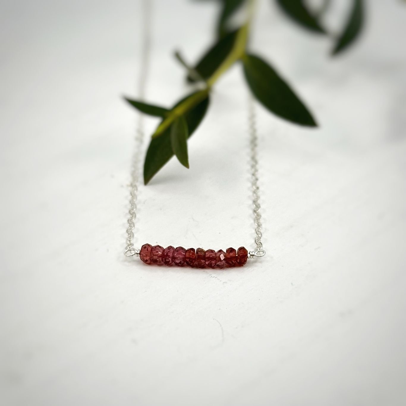 Branch Mini Necklace red garnets flat.jpg