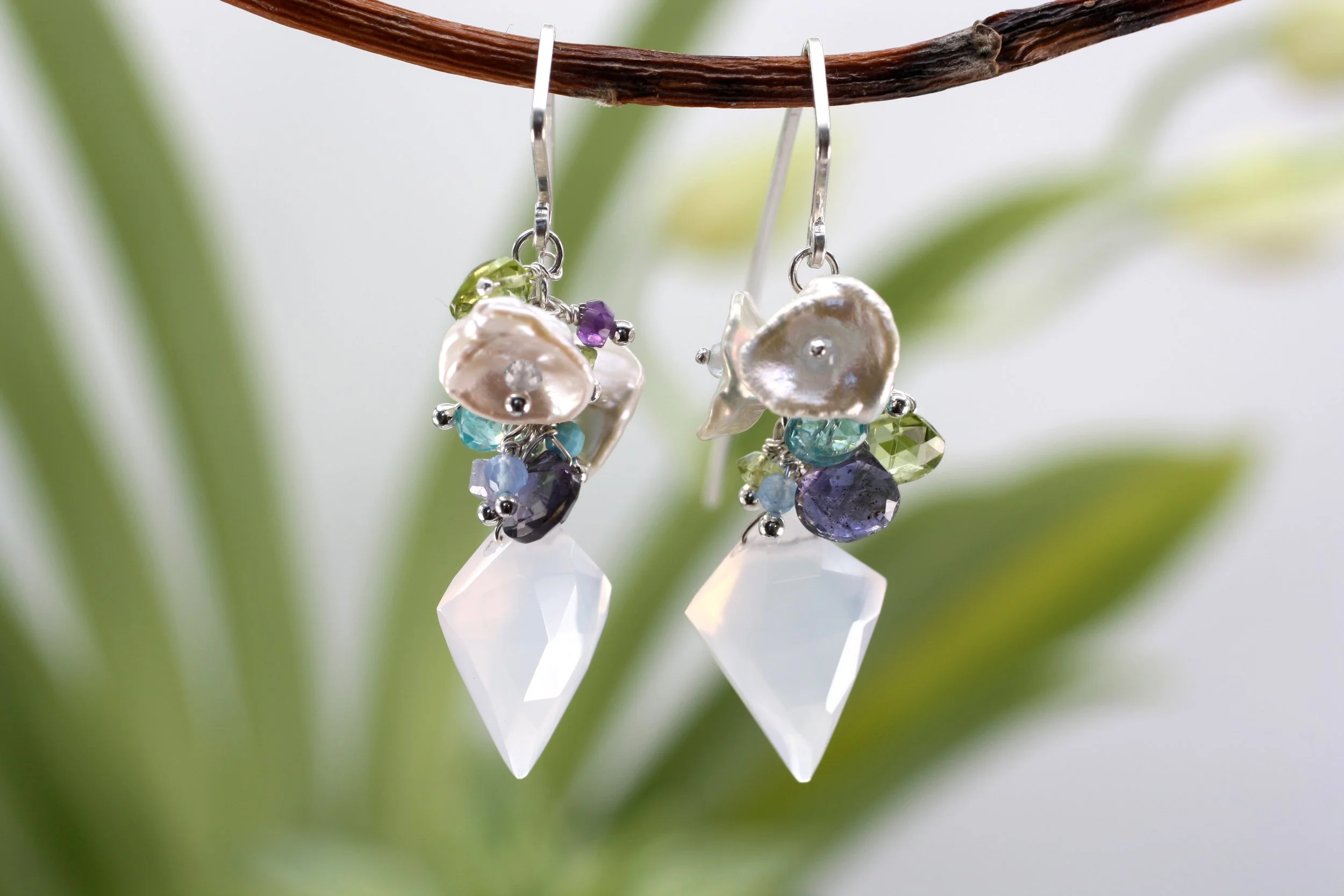 Studio Earrings pale blue chalc mixed stones hanging copy.JPG