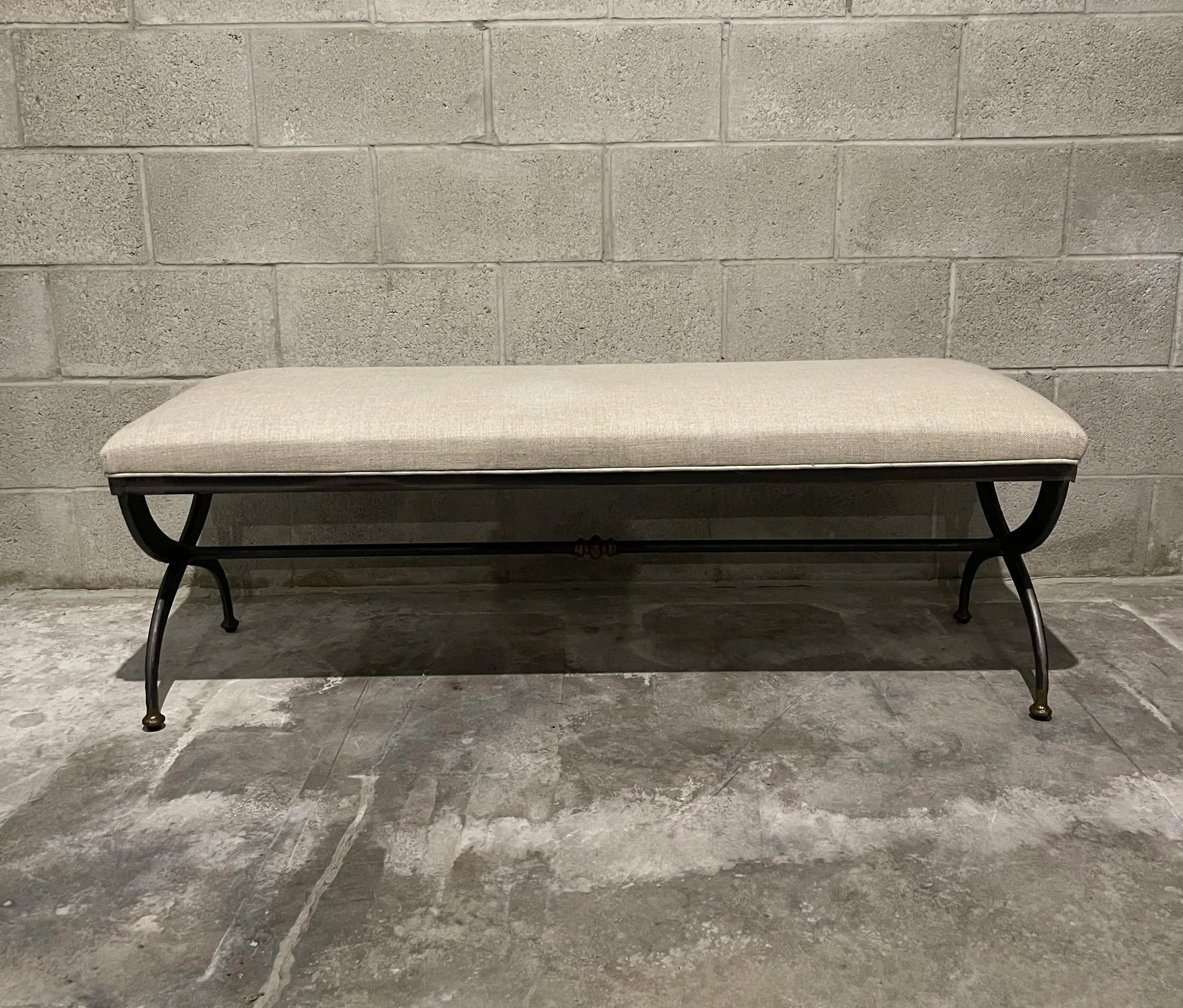 RH 19th C. French S-Curve Bench