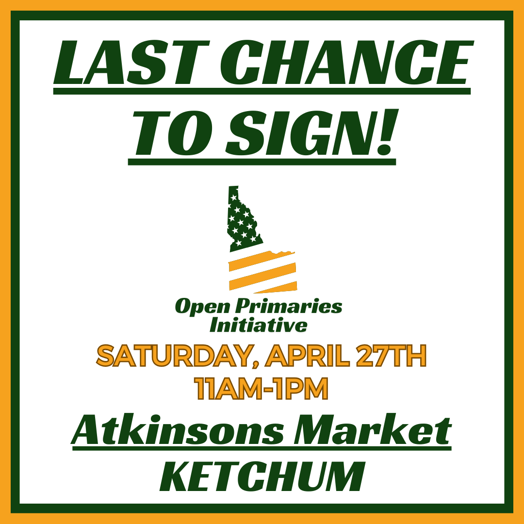 Ketchum- LAST CHANCE TO SIGN!