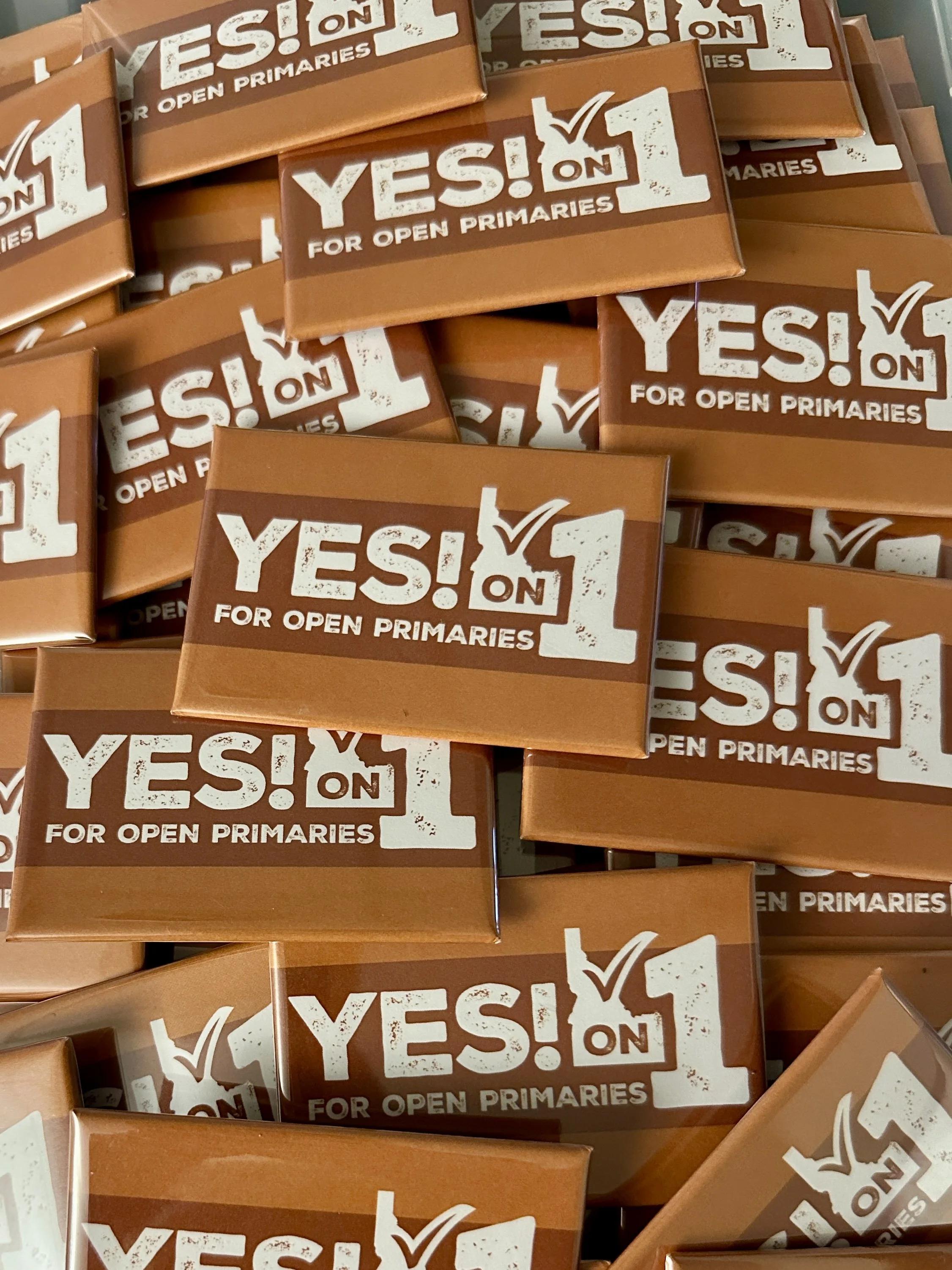 Yes on 1 Buttons
