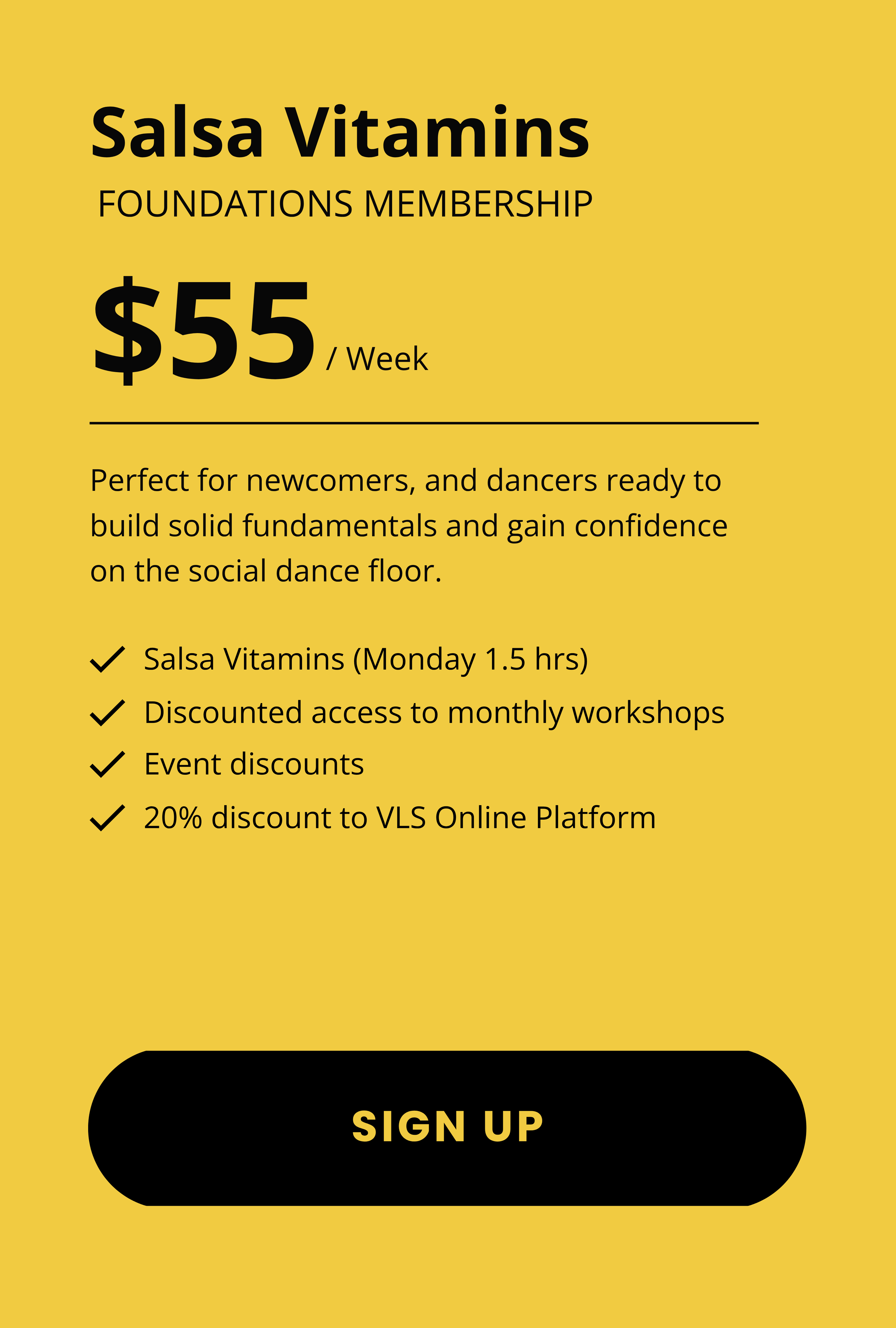 Salsa Vitamins - Foundations Membership