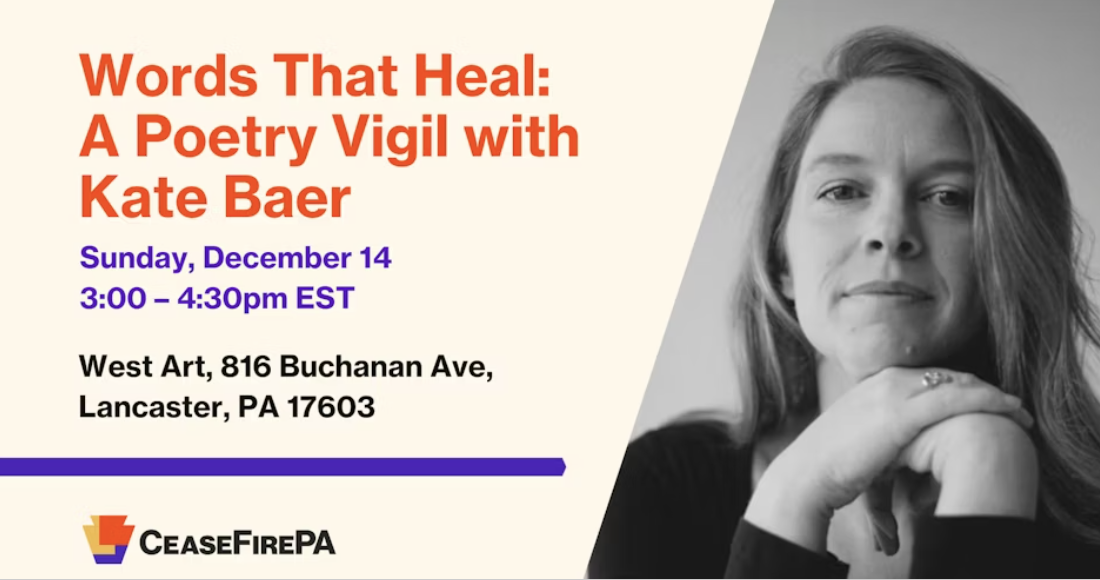 Words That Heal: A Poetry Vigil with Kate Baer