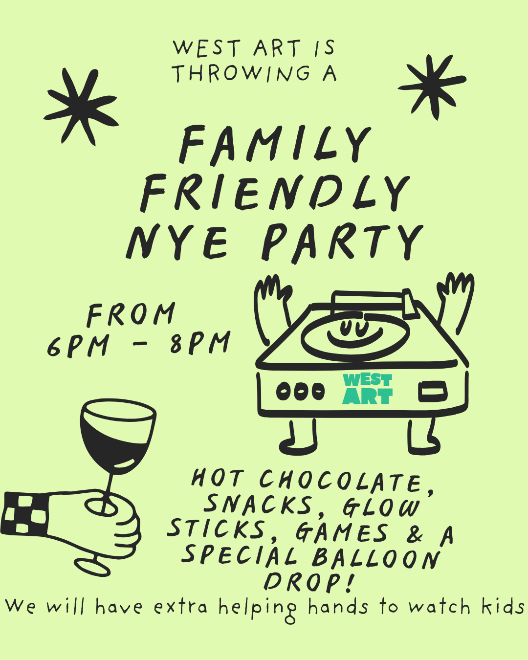 Family Friendly NYE Party!