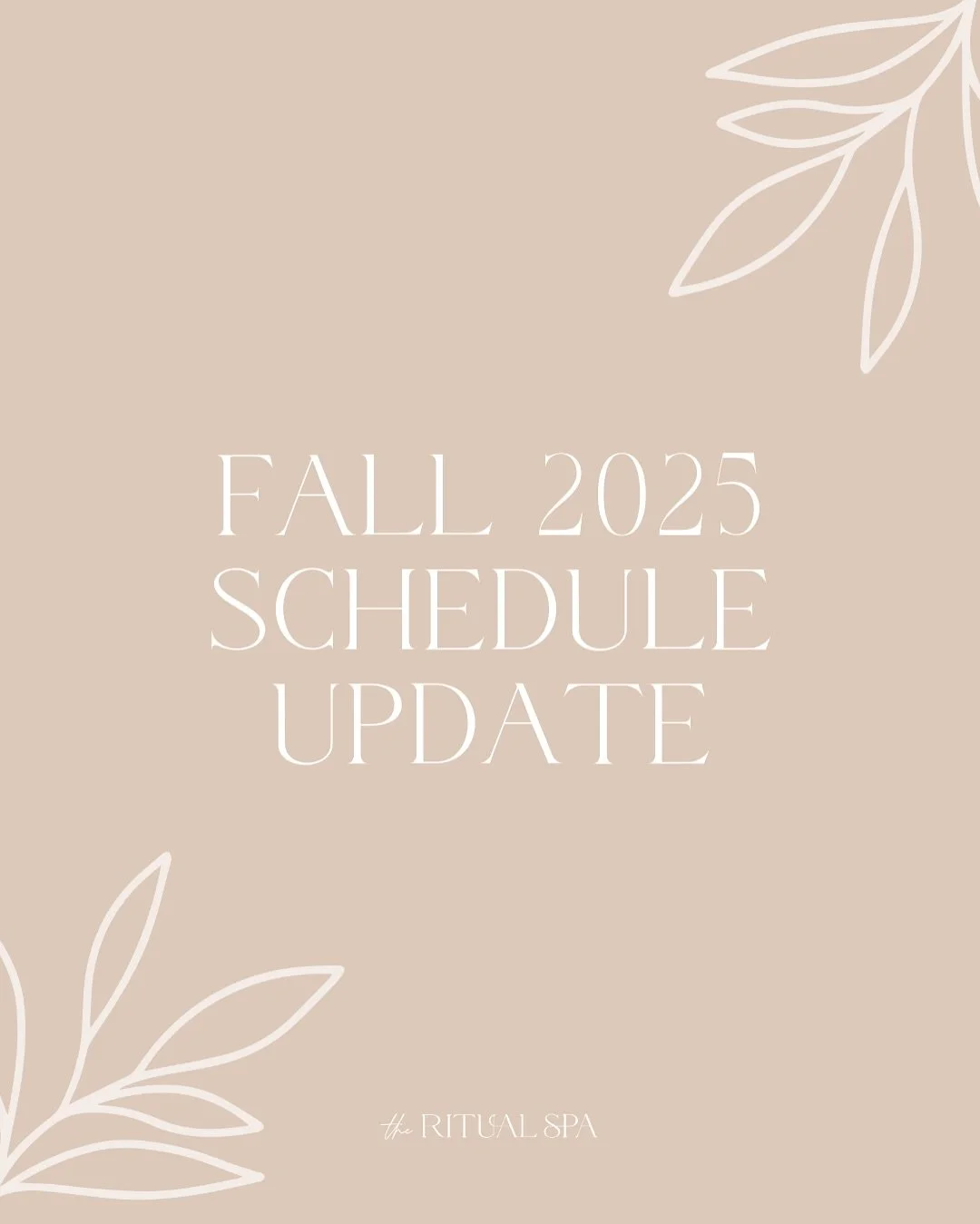 We are transitioning into our NEW Fall 2025 Schedule!

🧖&zwj;♀️ Spa Hours
Wednesdays &amp; Thursdays from 12pm-7pm
Fridays &amp; Saturdays from 10am - 5pm

🛍️ Retail Hours
Wednesdays &amp; Thursdays from 4pm -7pm
Saturdays 10am - 1pm

Keep an eye o