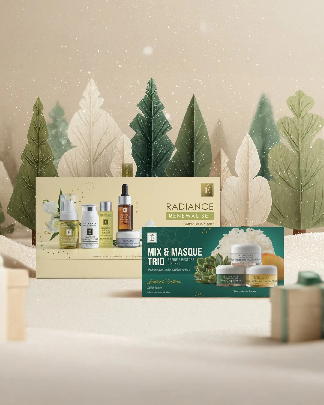 Give the gift of organic luxury this season with @eminenceorganics exclusive holiday collections. Available now at The Ritual Spa.

Choose from two gift sets available for a limited time:

✨Mix and Masque Trio
✨Radiance Renewal Set

Purchase one of e