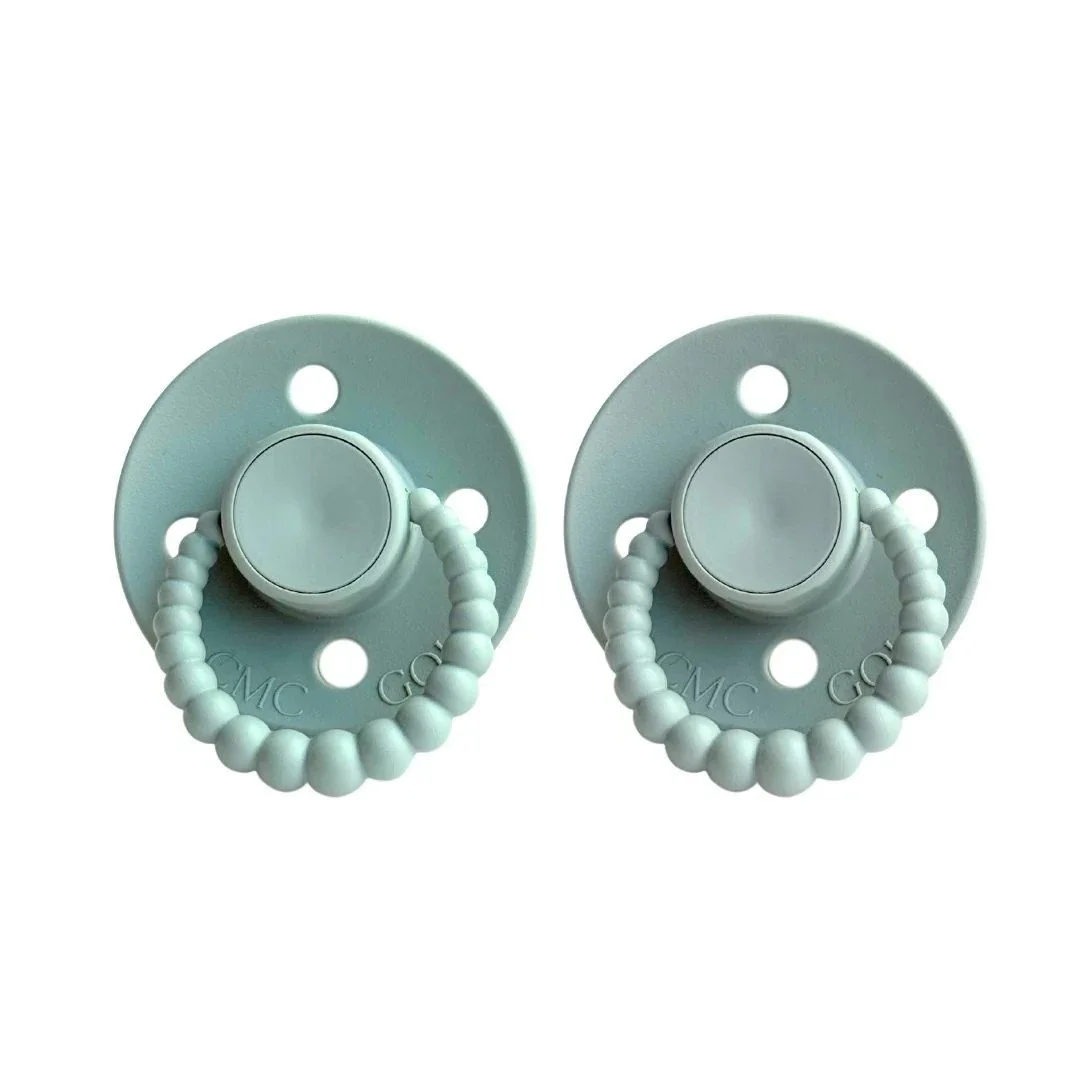 CMC Bubble Dummies Vented Teat Twin Pack - Size 0-6 months (Sage) $19.95