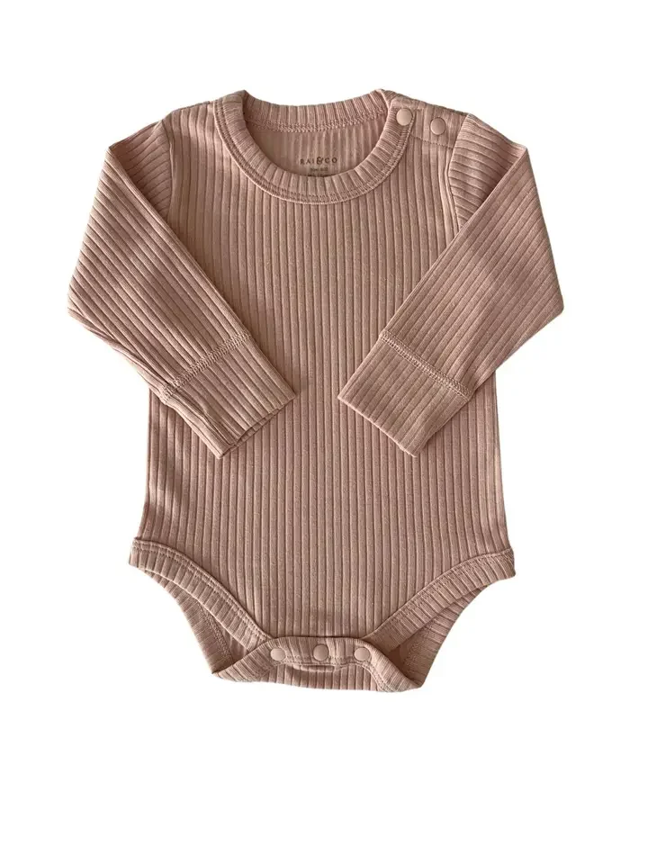 Basic Long Sleeve Bodysuit (Pink) $28