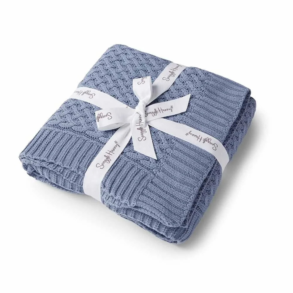 Diamond Knit Organic Baby Blanket (River) $79.95
