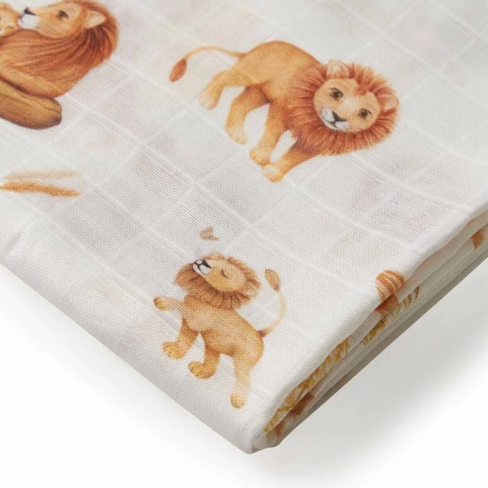 Organic Muslin Wrap (Lion) $39.95