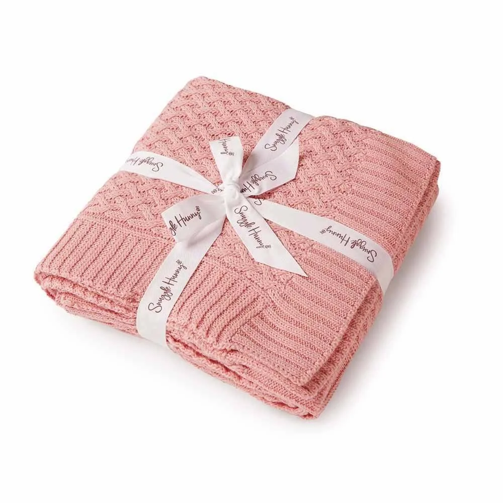 Diamond Knit Organic Baby Blanket (Rosa) $79.95