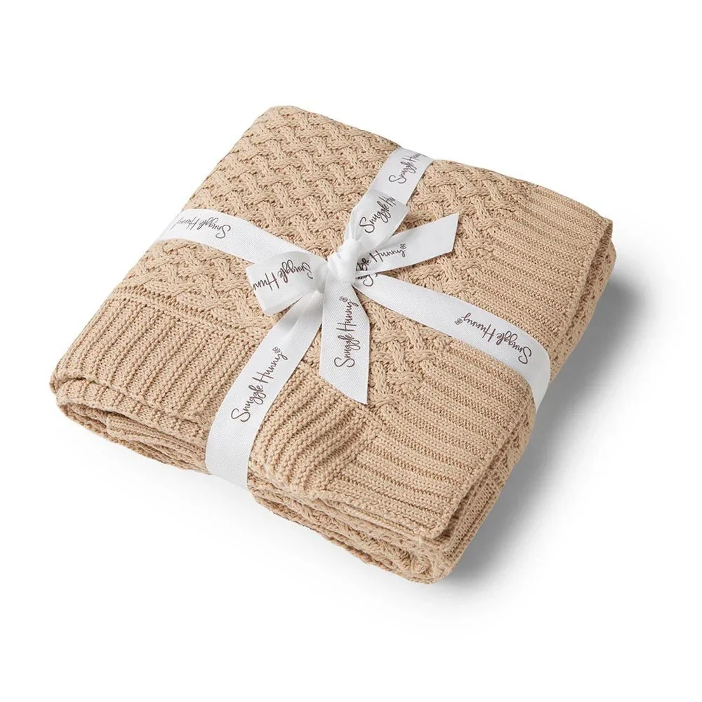 Diamond Knit Organic Baby Blanket (Hazelnut) $79.95