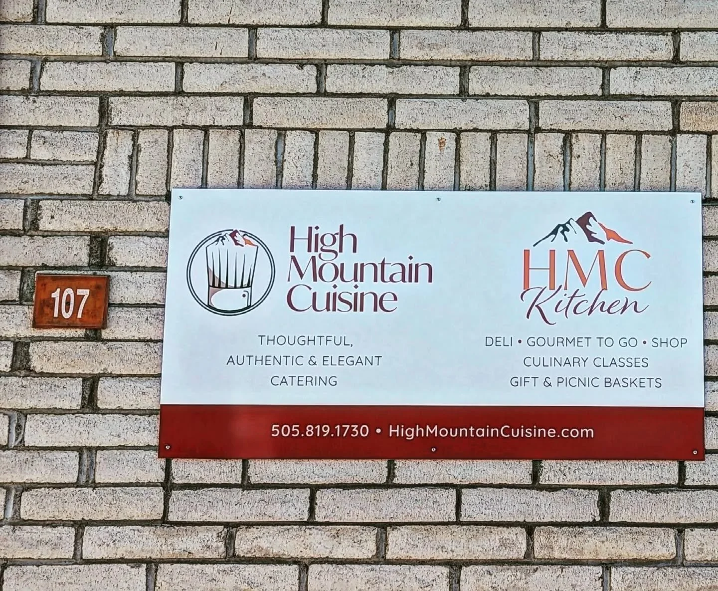 It's official! Our beautiful new High Mountain Cuisine / HMC Kitchen sign is UP! 🎉🏔️

​Come see our space and treat yourself to lunch or dinner today!

​Huge thanks to everyone who has supported us since we opened. We can't wait to see you under th