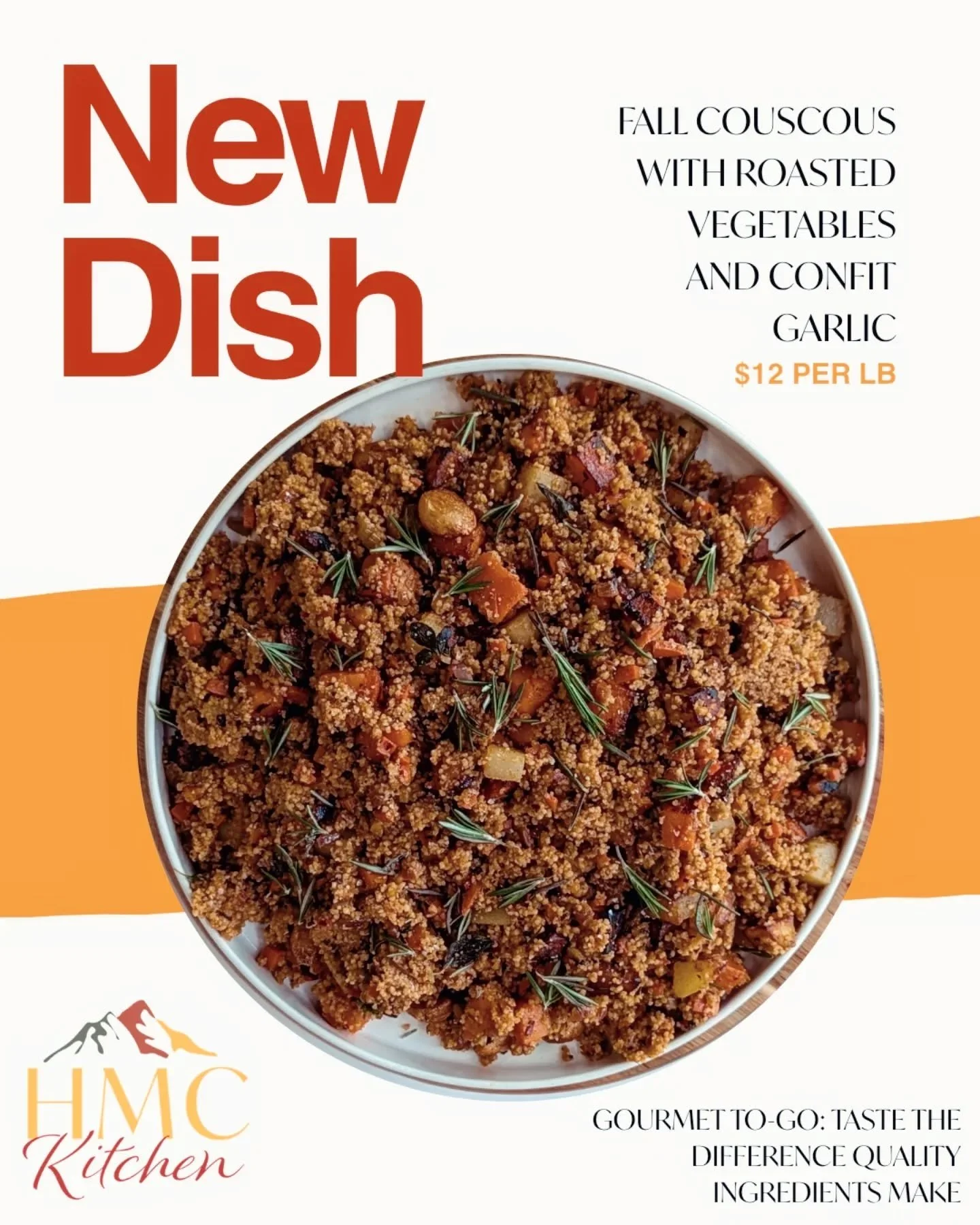 🔥 NEW FALL FAVORITES JUST DROPPED at HMC Kitchen! 🔥

Your weeknight dinners just got a serious upgrade! Grab these gourmet to-go essentials:

✨ Our comforting Fall Couscous with roasted vegetables &amp; confit garlic. 

🍕 Our hearty Savory Deli Pi