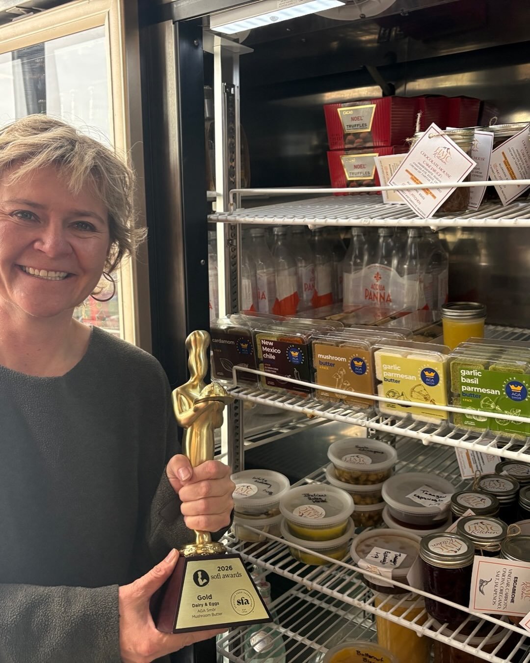 Winner, winner chicken dinner!!! Congratulations Anika!!! Come grab some of her amazing butters!!!