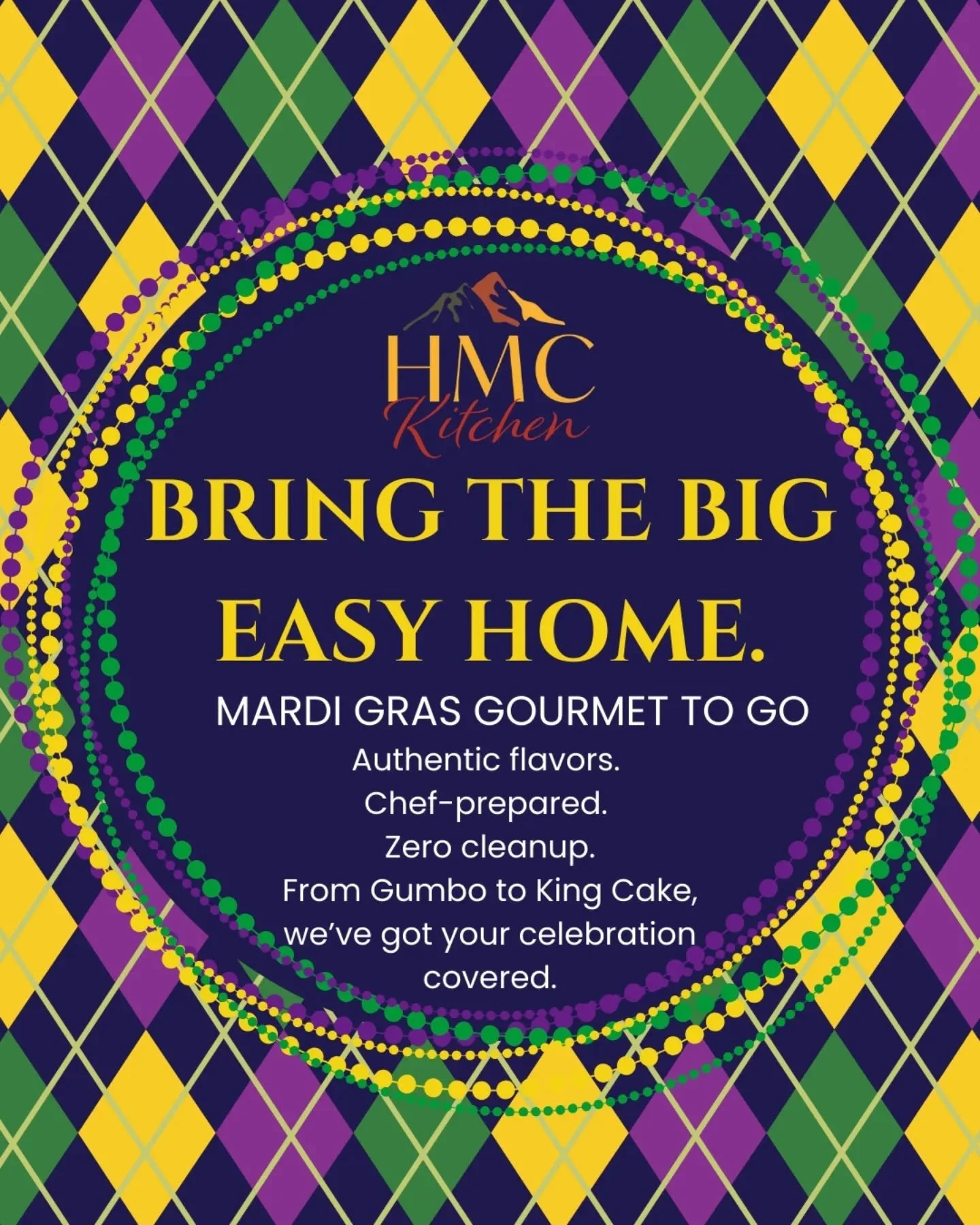Laissez les bons temps rouler! 🎭✨ 

No ticket to NOLA? No problem. We&rsquo;re bringing the spirit of the Big Easy straight to your table with our Mardi Gras Gourmet To Go menu. 

From authentic Creole flavors to chef-prepared classics, it&rsquo;s t