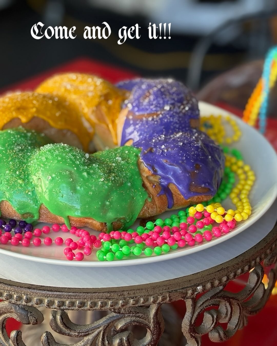 King Cake comes from the Christian feast of Epiphany (January 6), which celebrates the day the Three Wise Men&mdash;also called the Three Kings&mdash;visited the baby Jesus.

In medieval Europe, people baked a special cake to honor the kings. Inside,