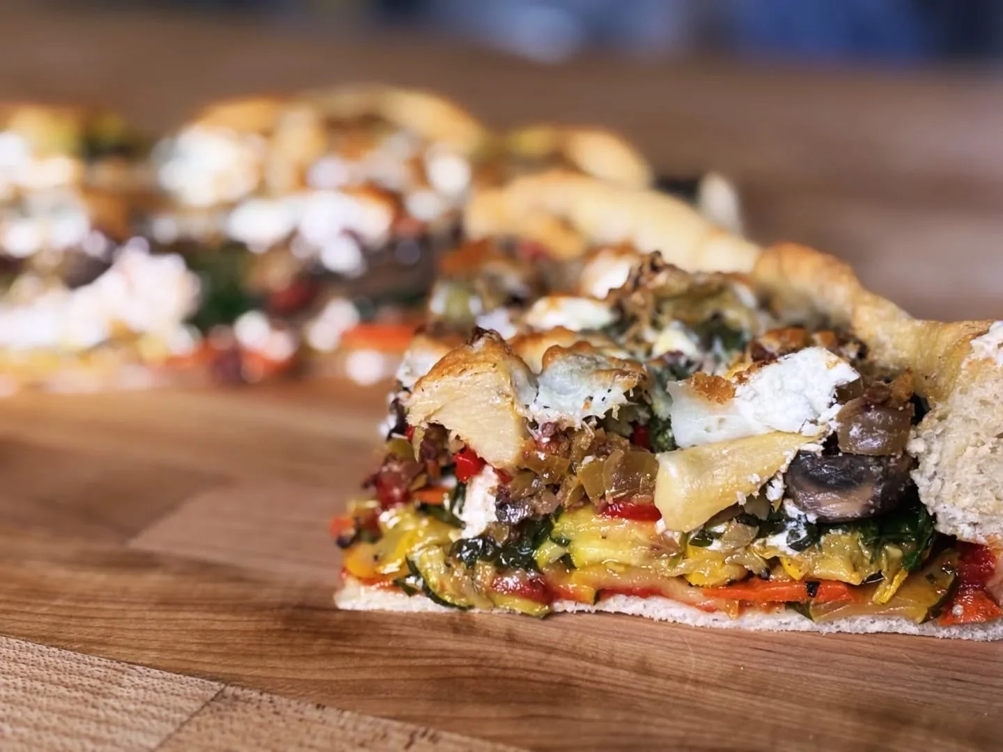 ​If you&rsquo;re looking for a sign to treat yourself, this is it! 🍕

Our Deep Dish Vegetable Pie is packed with roasted garlic and a garden's worth of goodness, then finished with a decadent melt of goat cheese, feta, and manchego.

​It&rsquo;s the